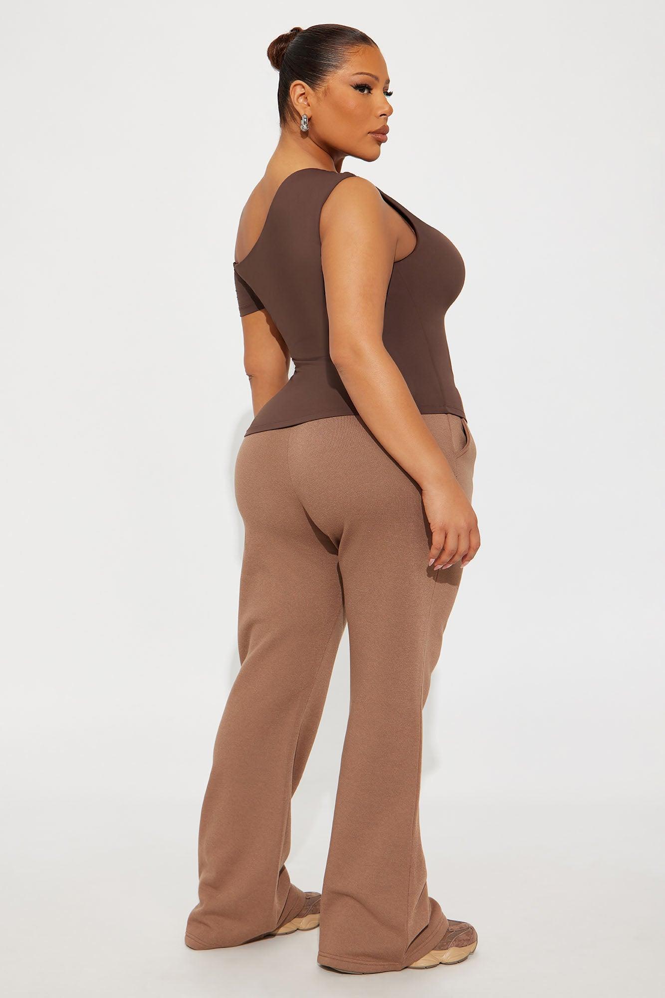 Second Skin Double Lined Off Shoulder Top - Chocolate Female Product Image
