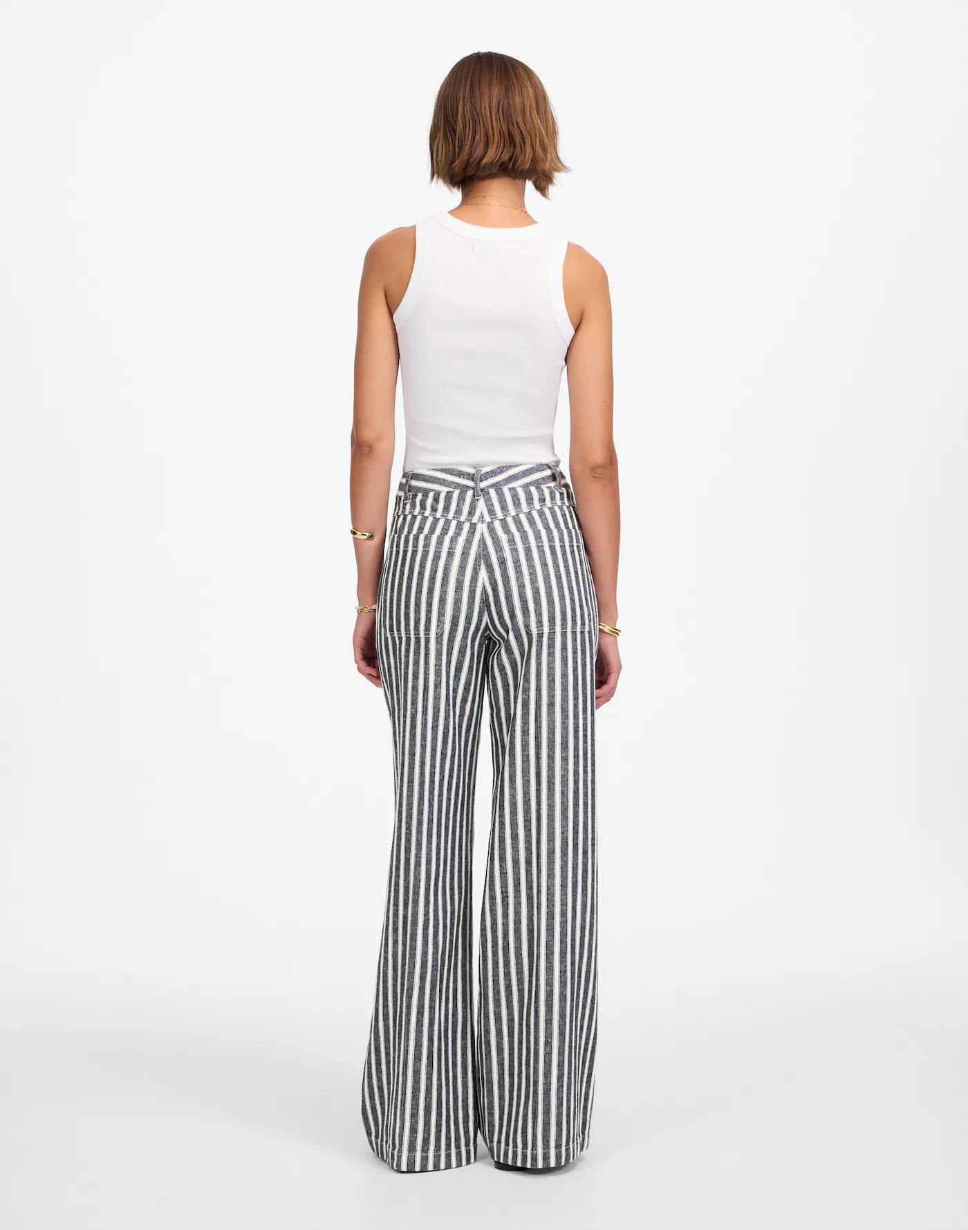 The Tall Zoe Relaxed Wide Pant in Linen-Cotton Blend Product Image