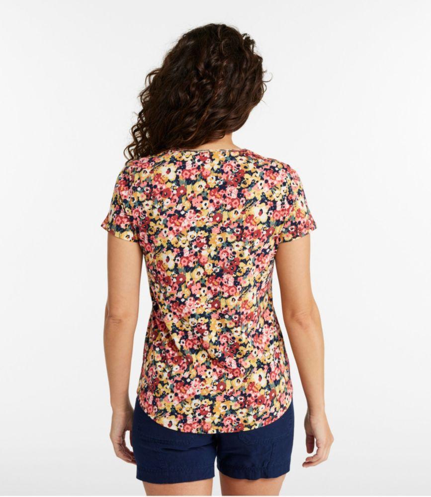 Women's Organic Cotton Tee, V-Neck Short-Sleeve Print Product Image