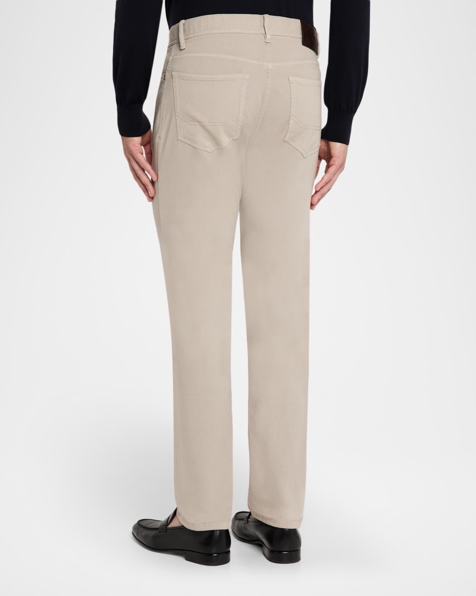 Men's Cotton Denim Five-Pocket Pants Product Image