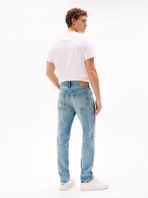 Faded Wash Stretch Straight Jean Product Image