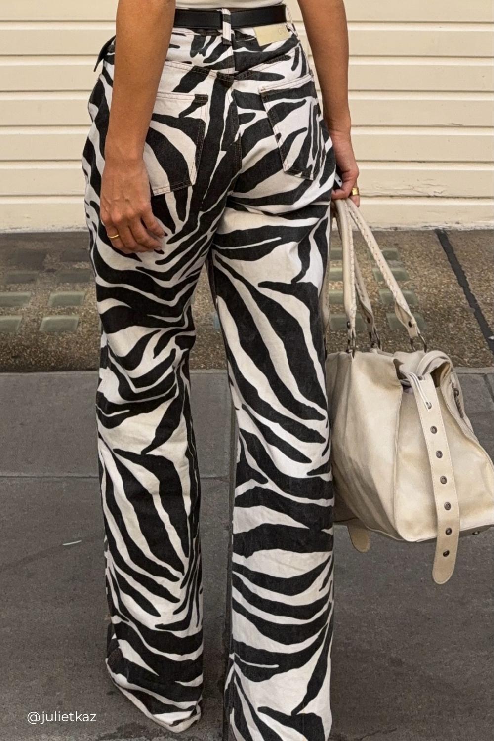 Manon Denim Jeans Zebra Product Image