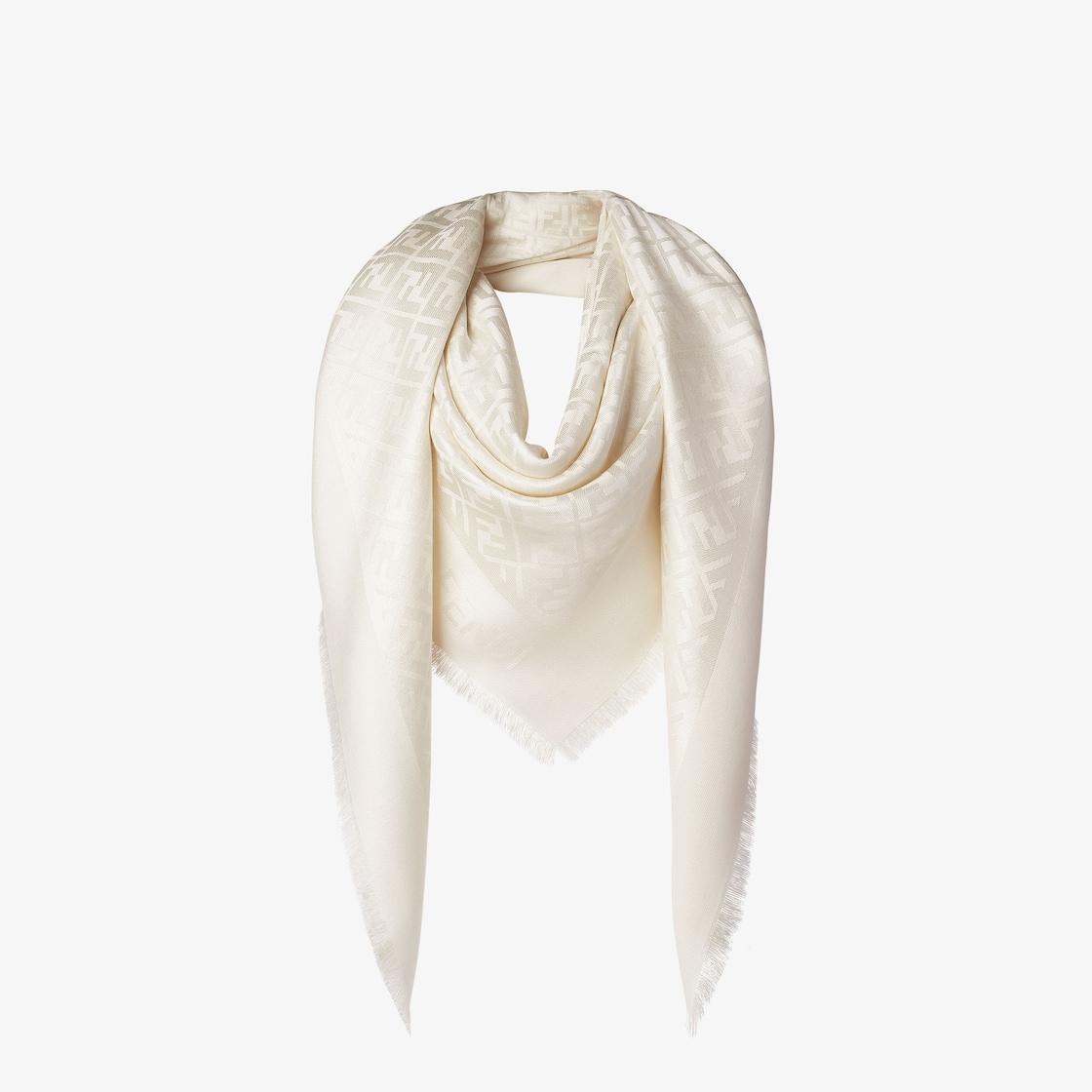 FF ShawlIvory organic silk shawl Product Image