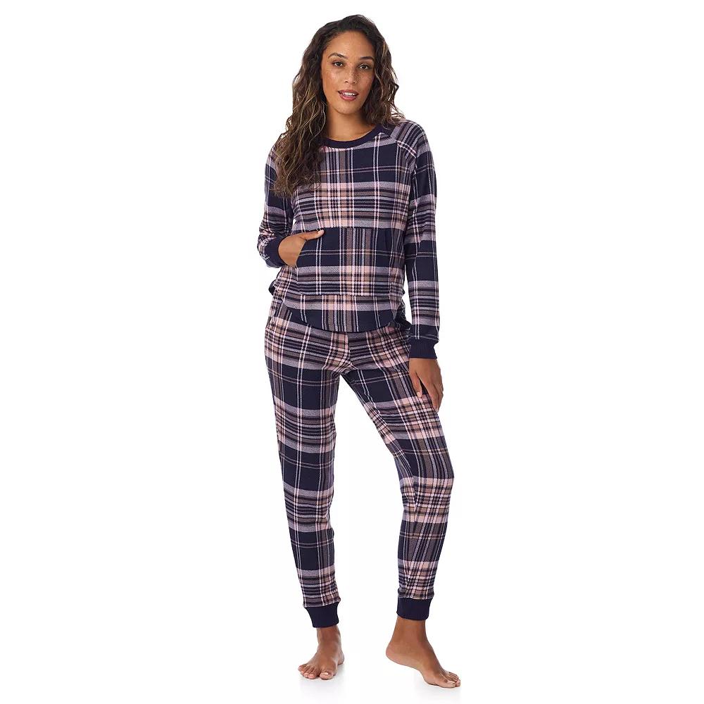 Women's Cuddl Duds® Sweater Knit Pajama Top & Pajama Jogger Set,  Product Image