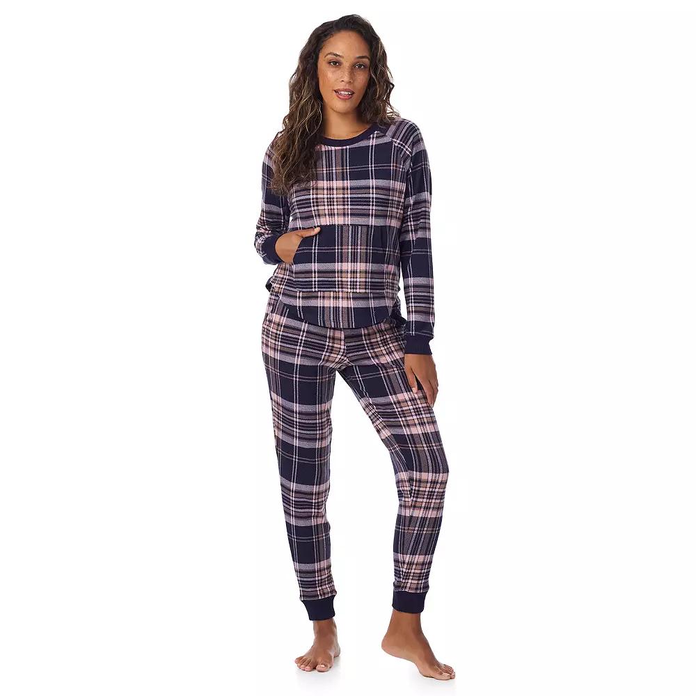 Women's Cuddl Duds® Sweater Knit Pajama Top & Pajama Jogger Set,  Product Image