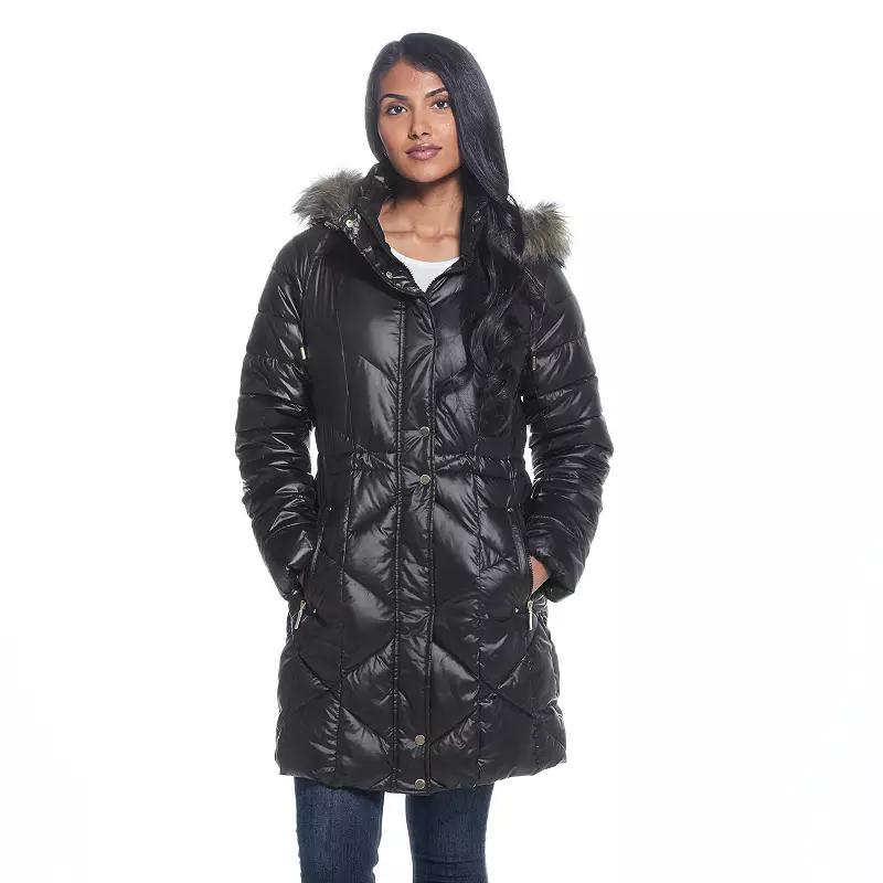 Women's Weathercast Hood Quilted Puffer Coat,  Product Image