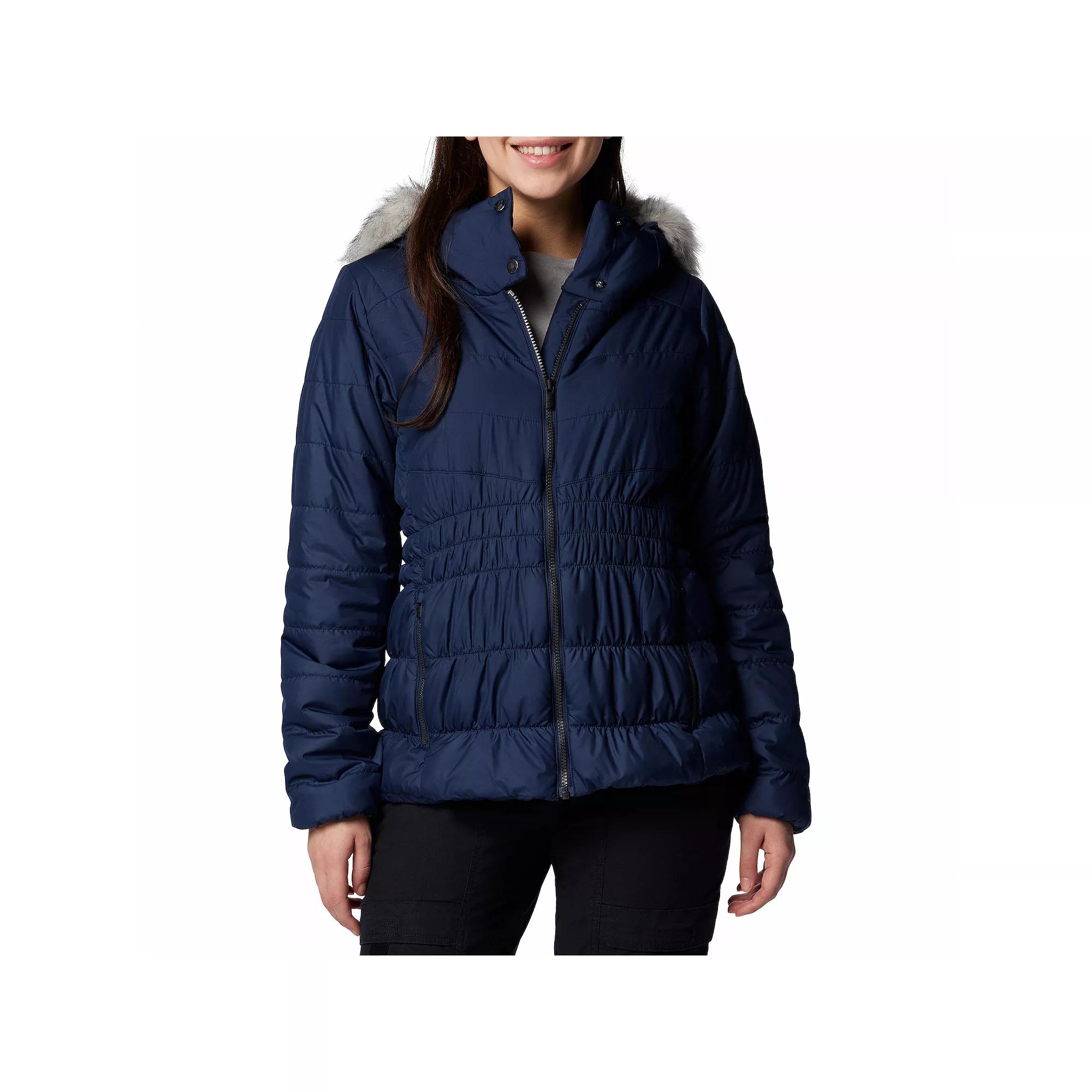 Women's Columbia Sparks Lake III Faux-Fur Hooded Jacket, Size: Large, Moonvista Product Image
