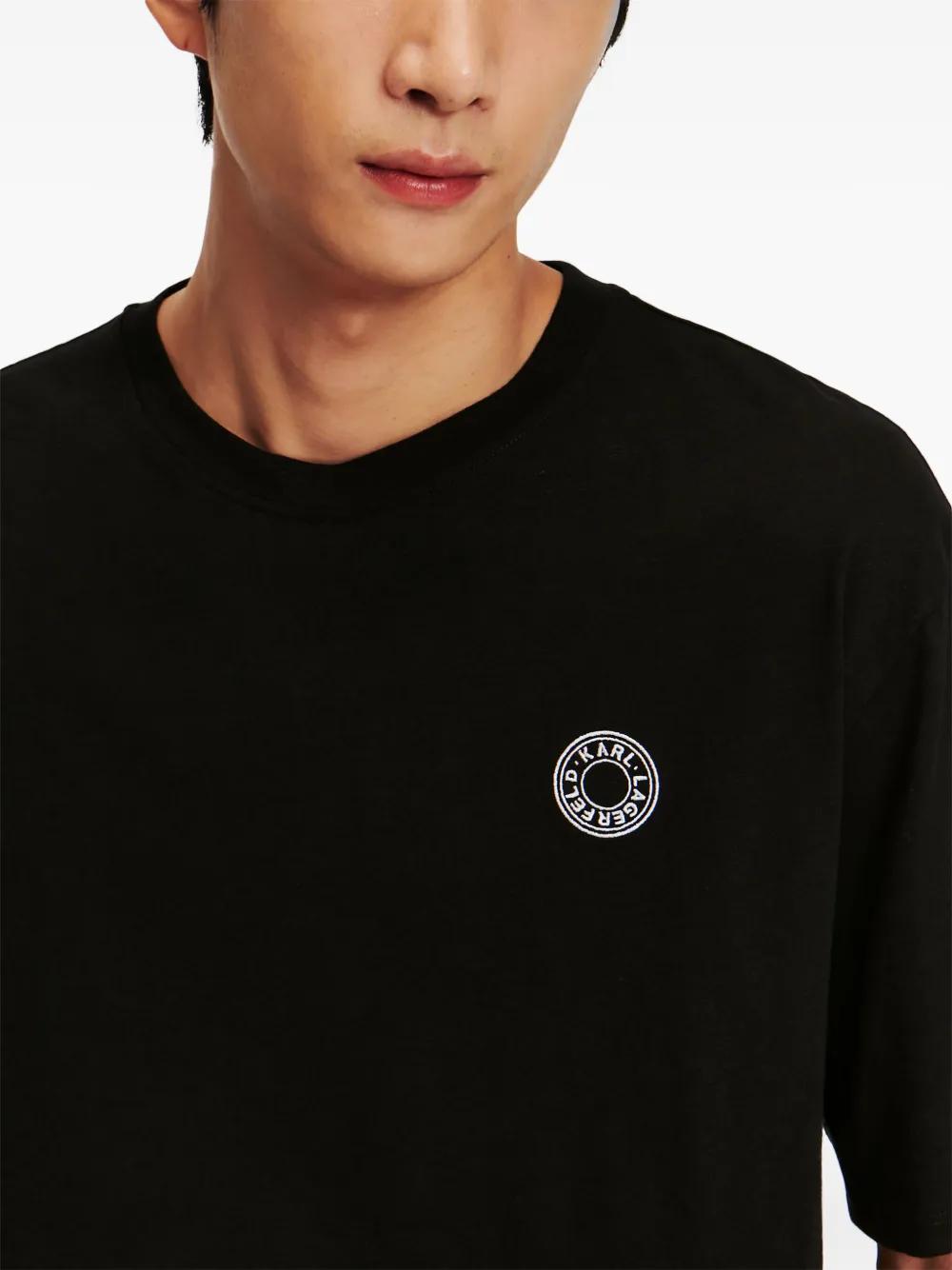 circle-logo cotton T-shirt Product Image