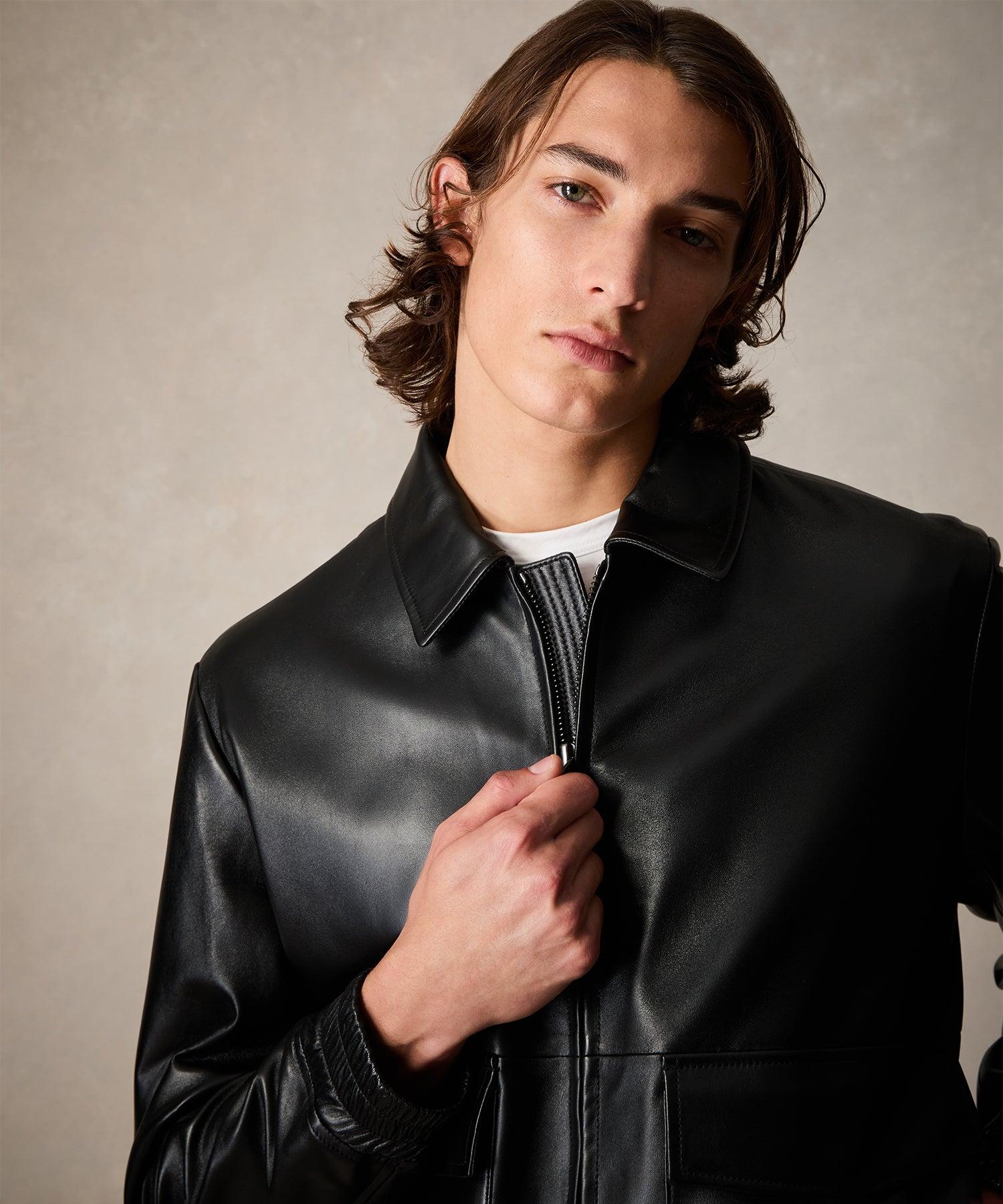 Leather Grant Jacket Product Image