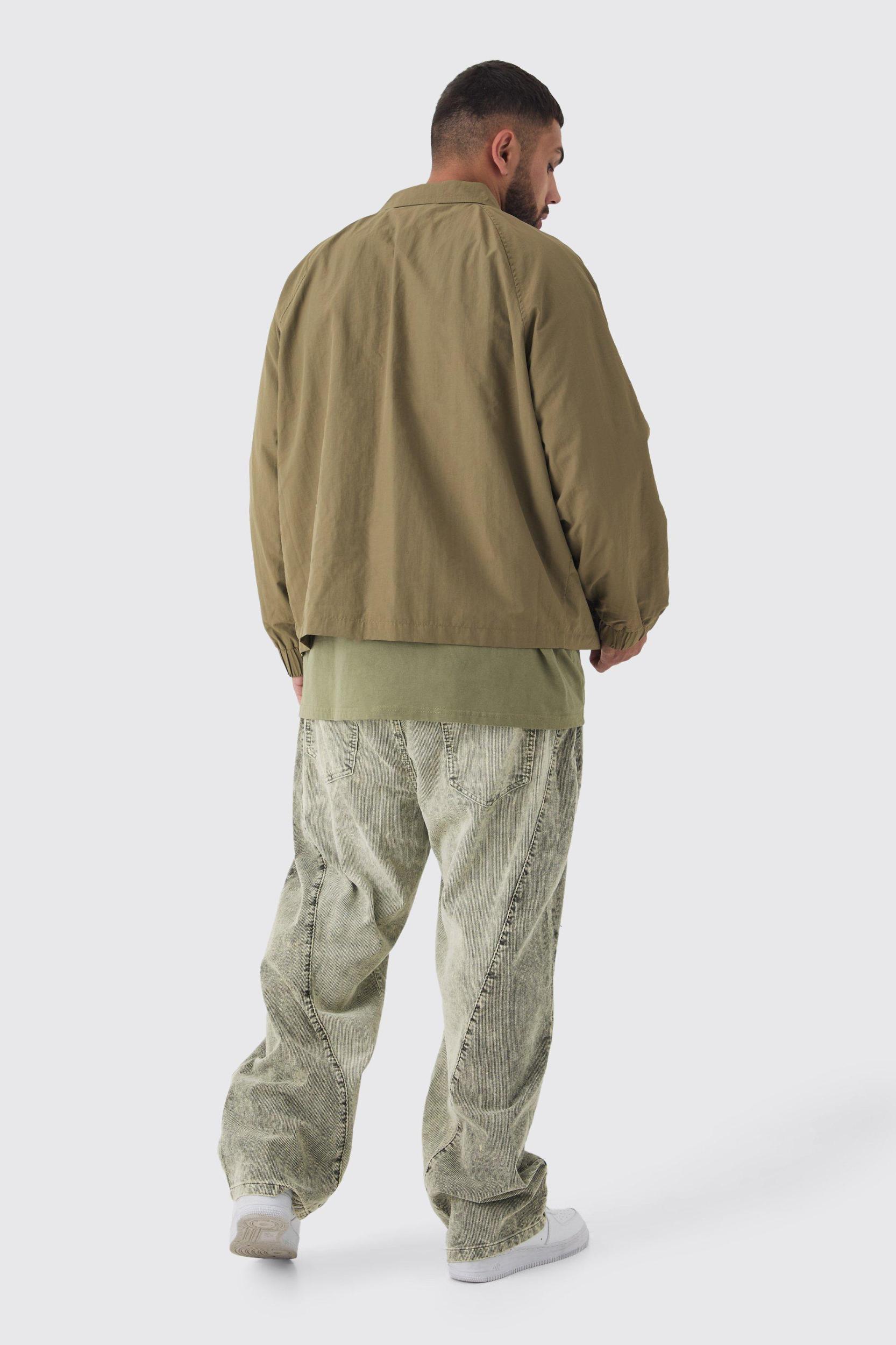 Plus Zip Up Lightweight Field Jacket | boohooMAN USA Product Image