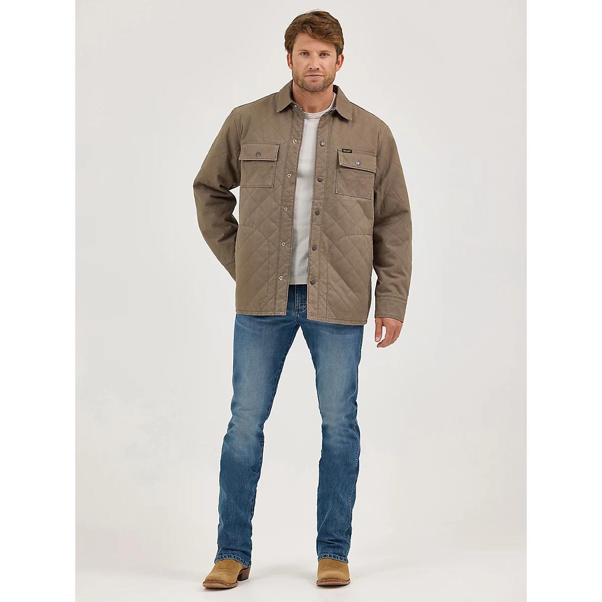 Men's Reversible Quilted Jacket in Chocolate Chip Product Image