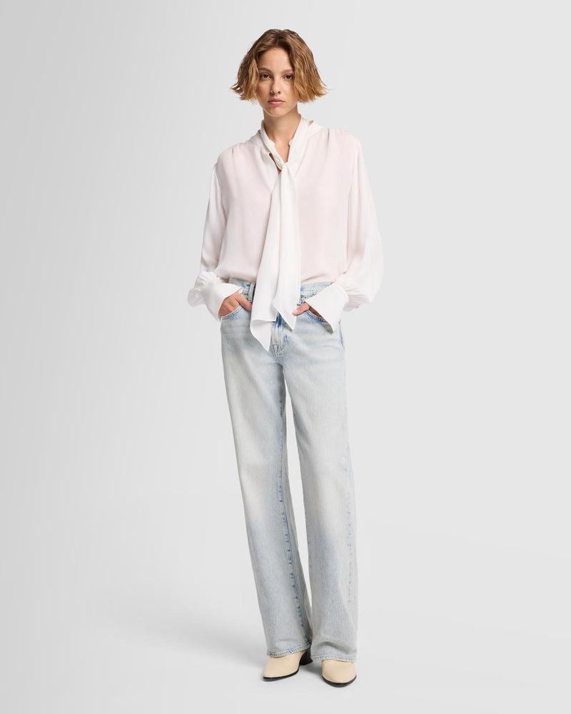 Silk Bow Shirt Product Image