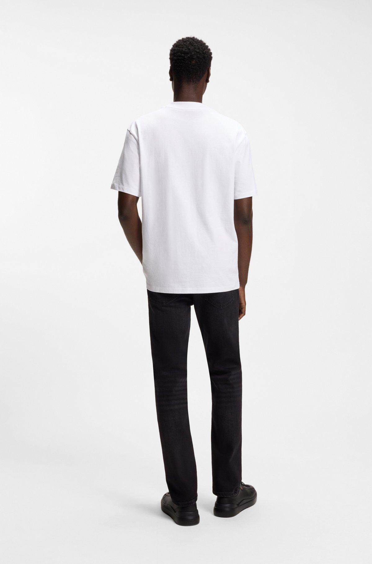 Relaxed-fit cotton-jersey T-shirt with logo print Product Image