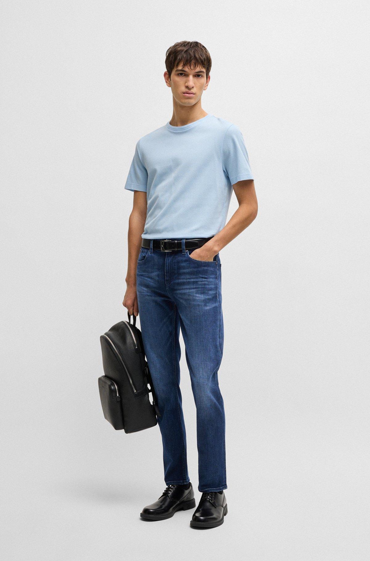 Delaware slim-fit jeans in dark-blue stretch denim Product Image