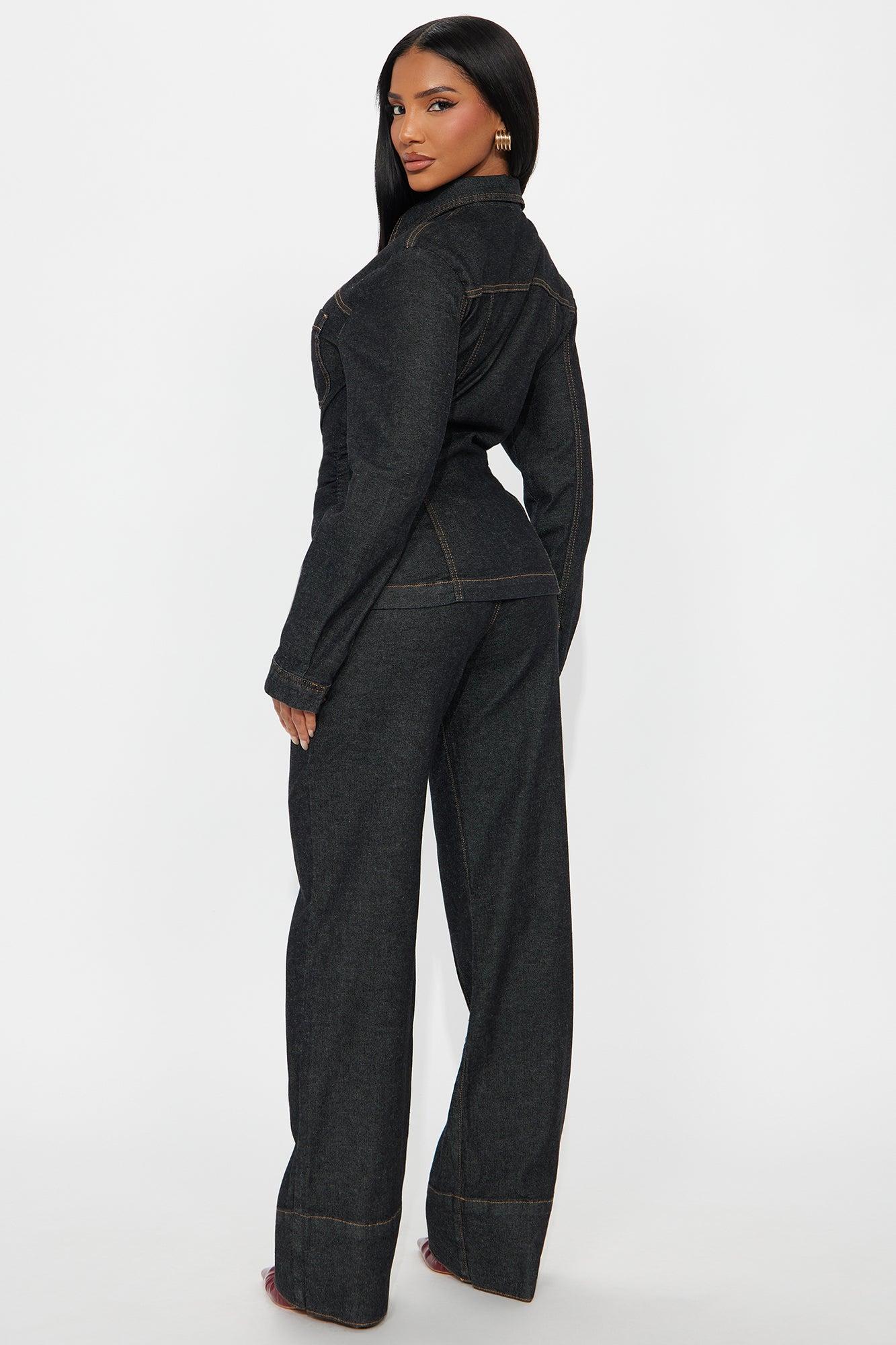 Kylie Denim Pant Set - Dark Wash Female Product Image