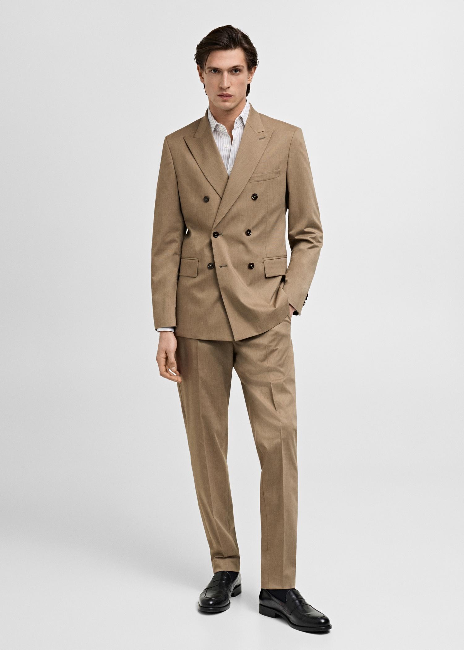 Monaco slim-fit suit pants - Men | MANGO USA Product Image