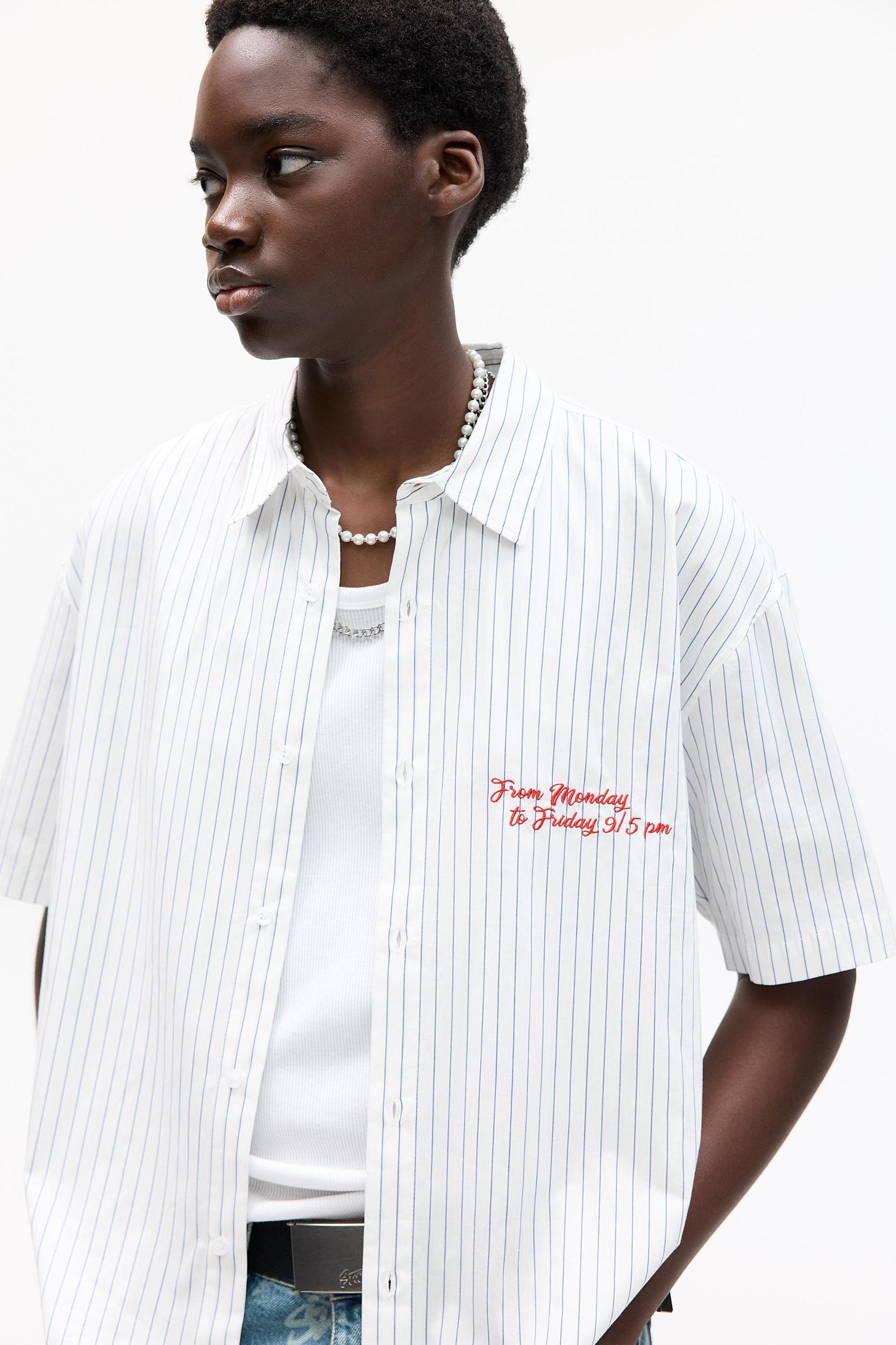 STWD striped short sleeve shirt Product Image