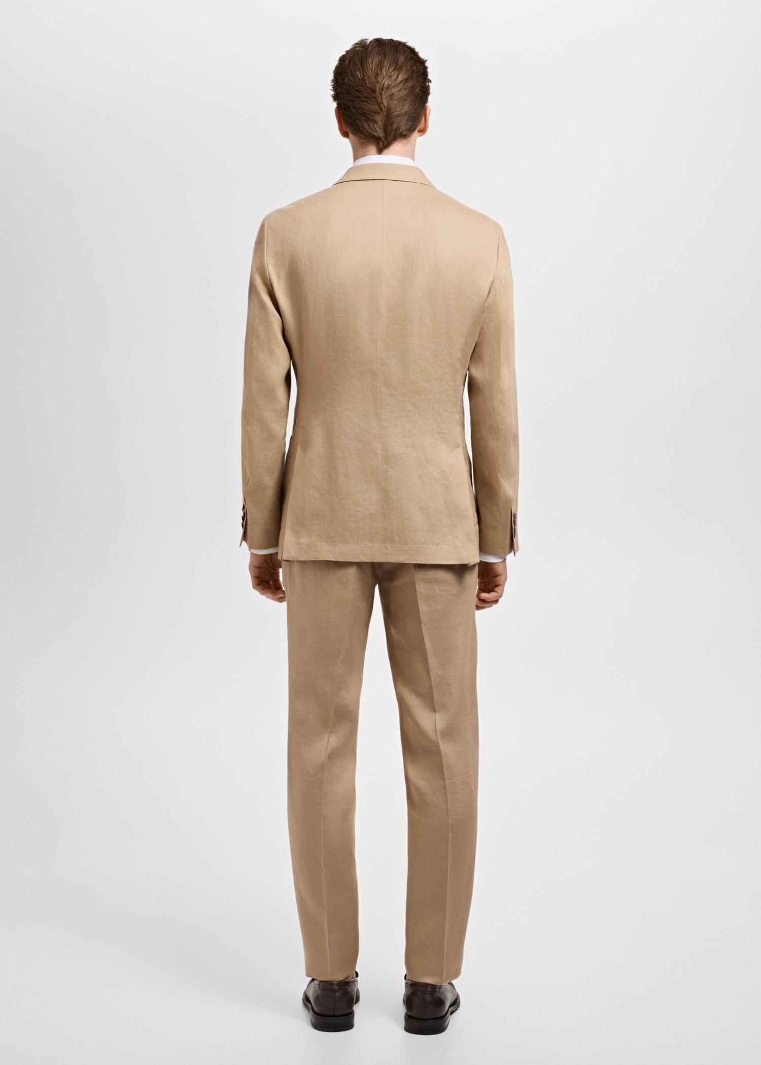 Amalfi 100% linen slim-fit suit blazer - Men | MANGO USA Product Image