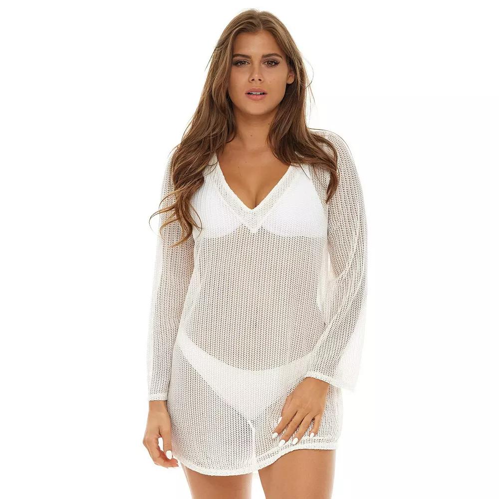 Women's Jordan Taylor V-Neck Swim Cover-Up Tunic,  Product Image