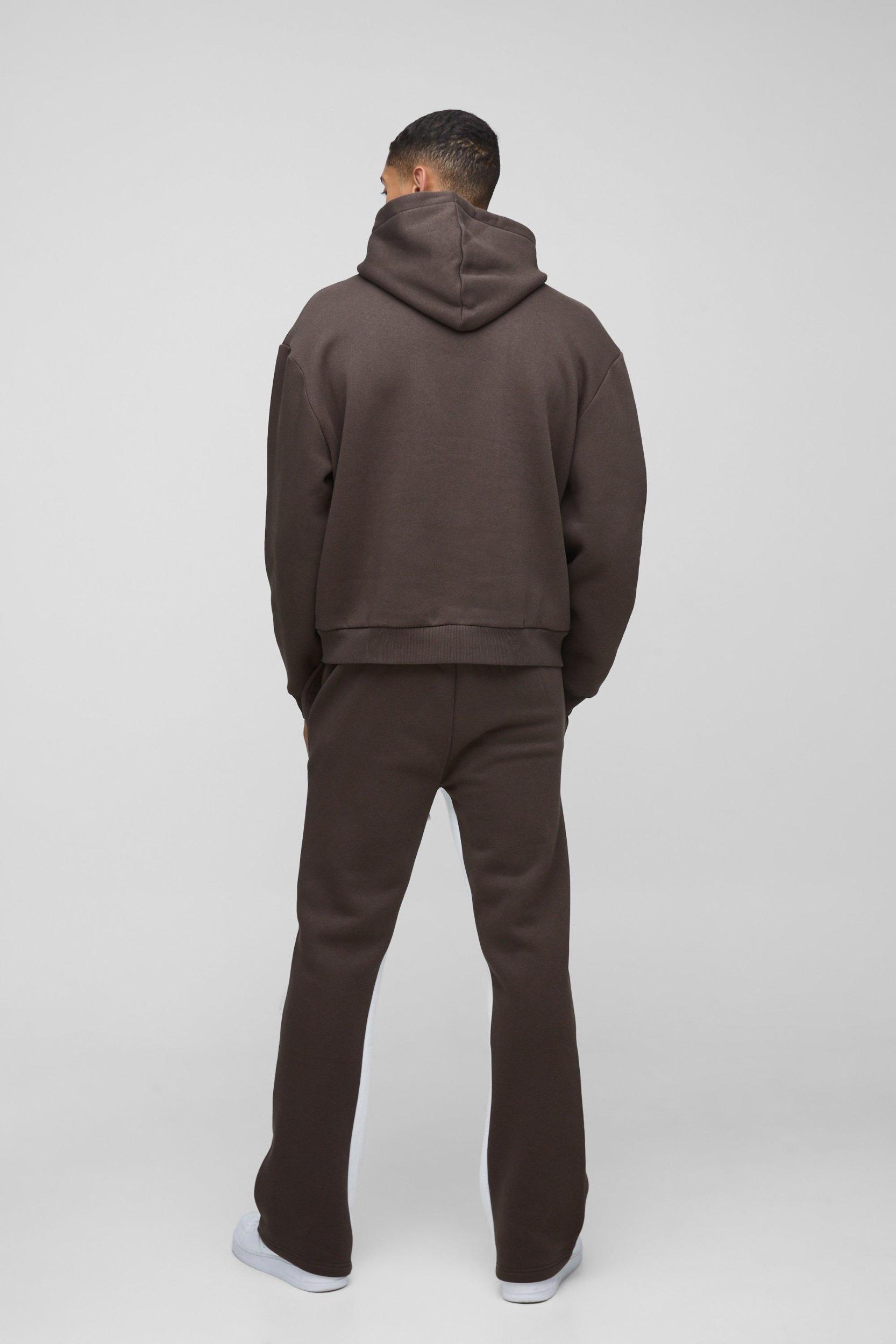 Oversized Boxy M Star Extended Drawcord Hooded Tracksuit | boohooMAN USA Product Image