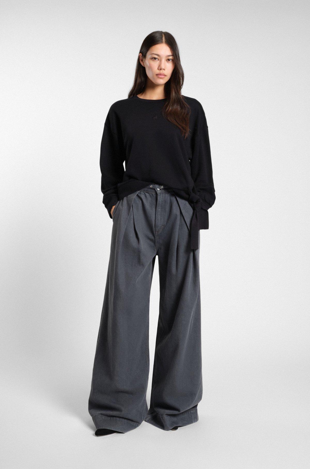 Sweatshirt with tie detail Product Image