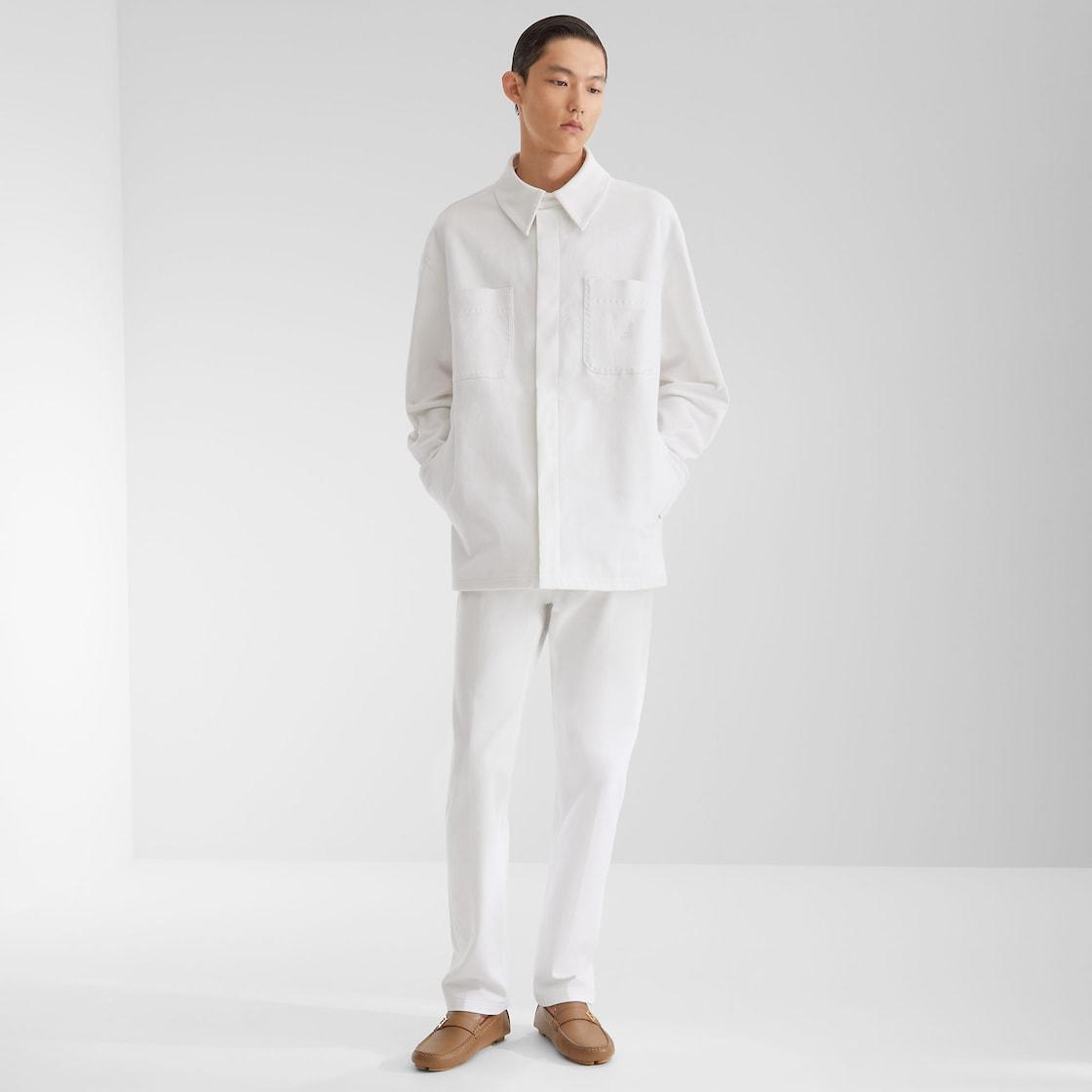 Jeans JacketWhite Selleria jeans jacket Product Image