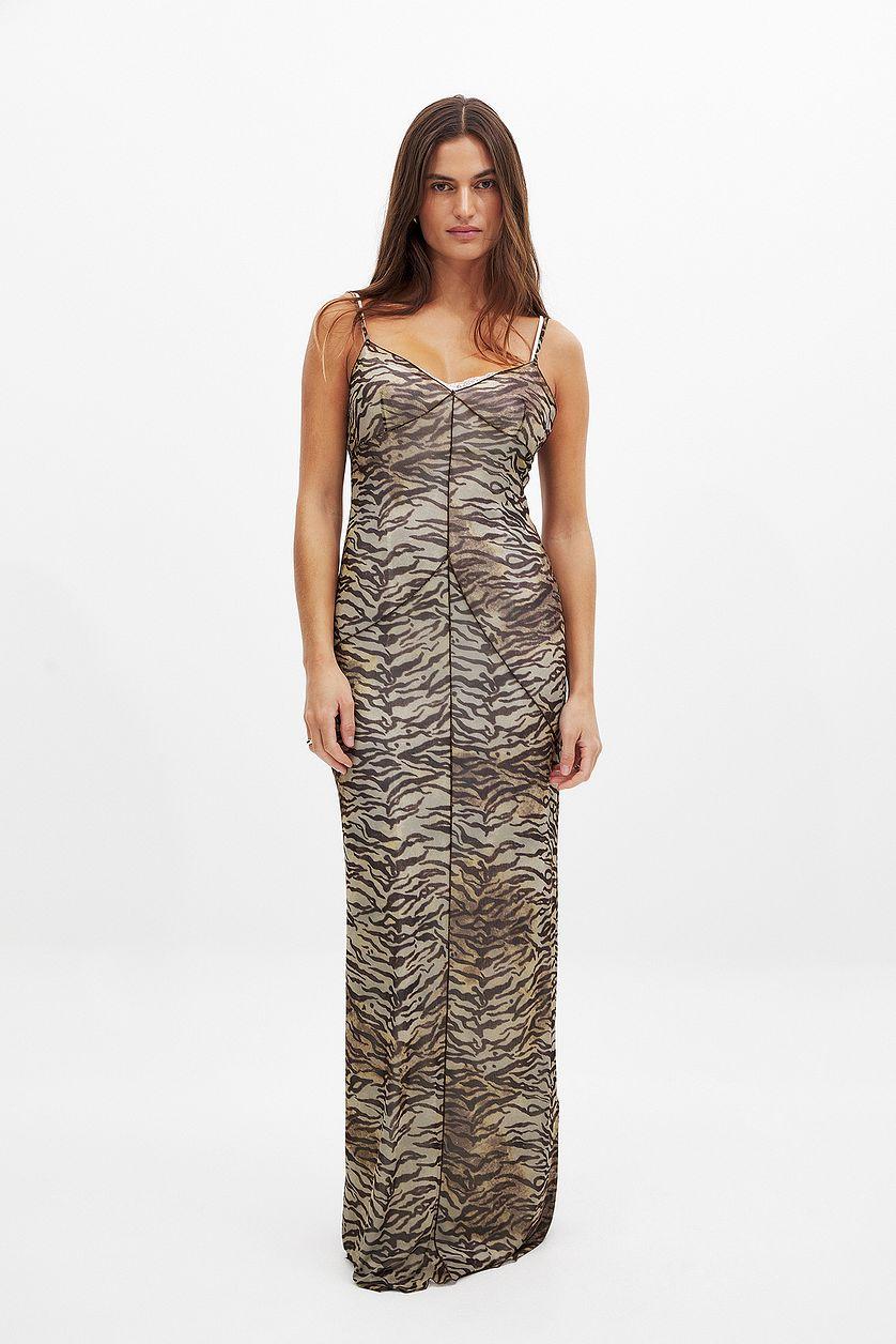Deep Back Lace Detail Maxi Dress Product Image