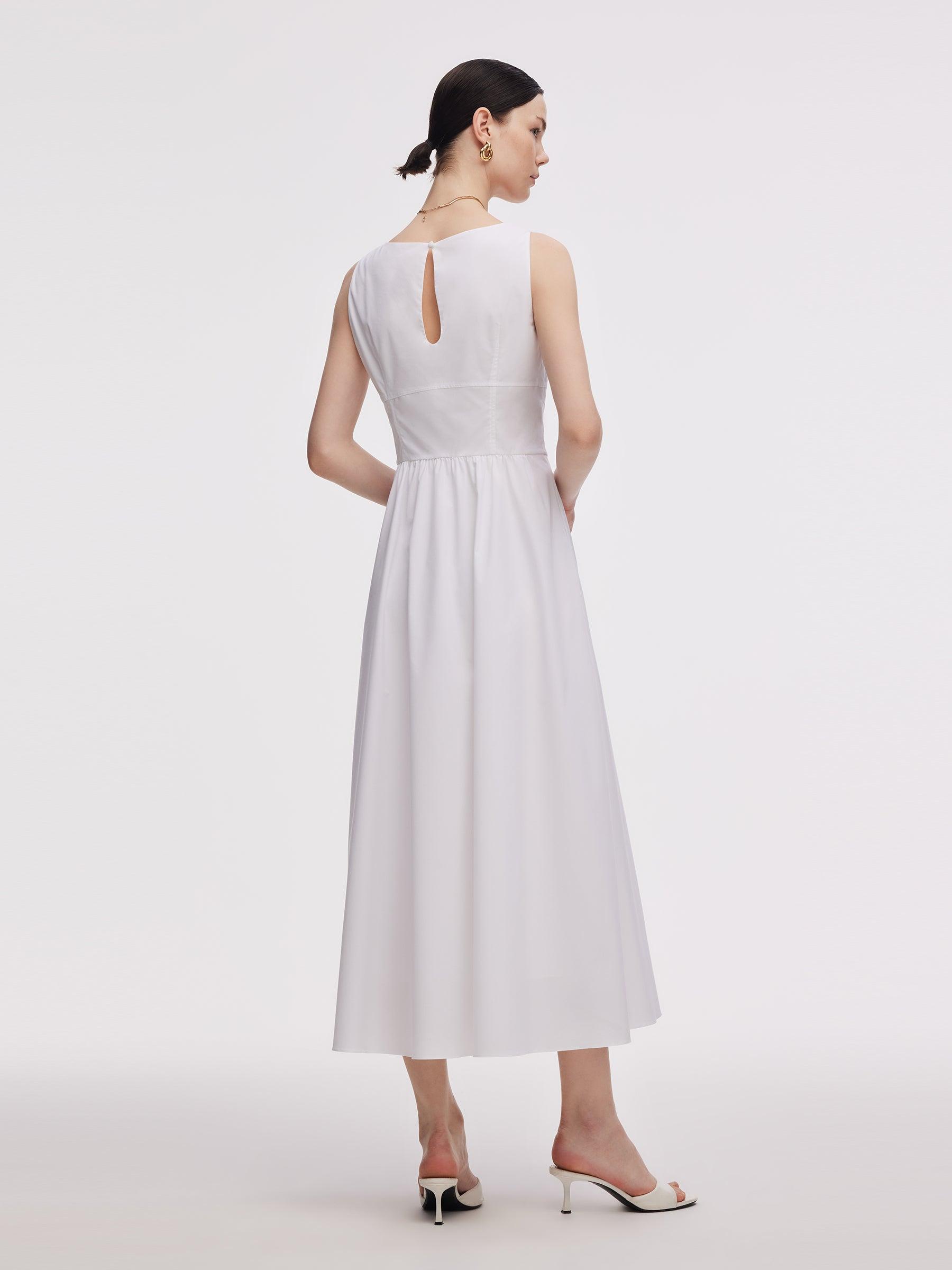 Gathered Waist Women Maxi Tank Dress Product Image