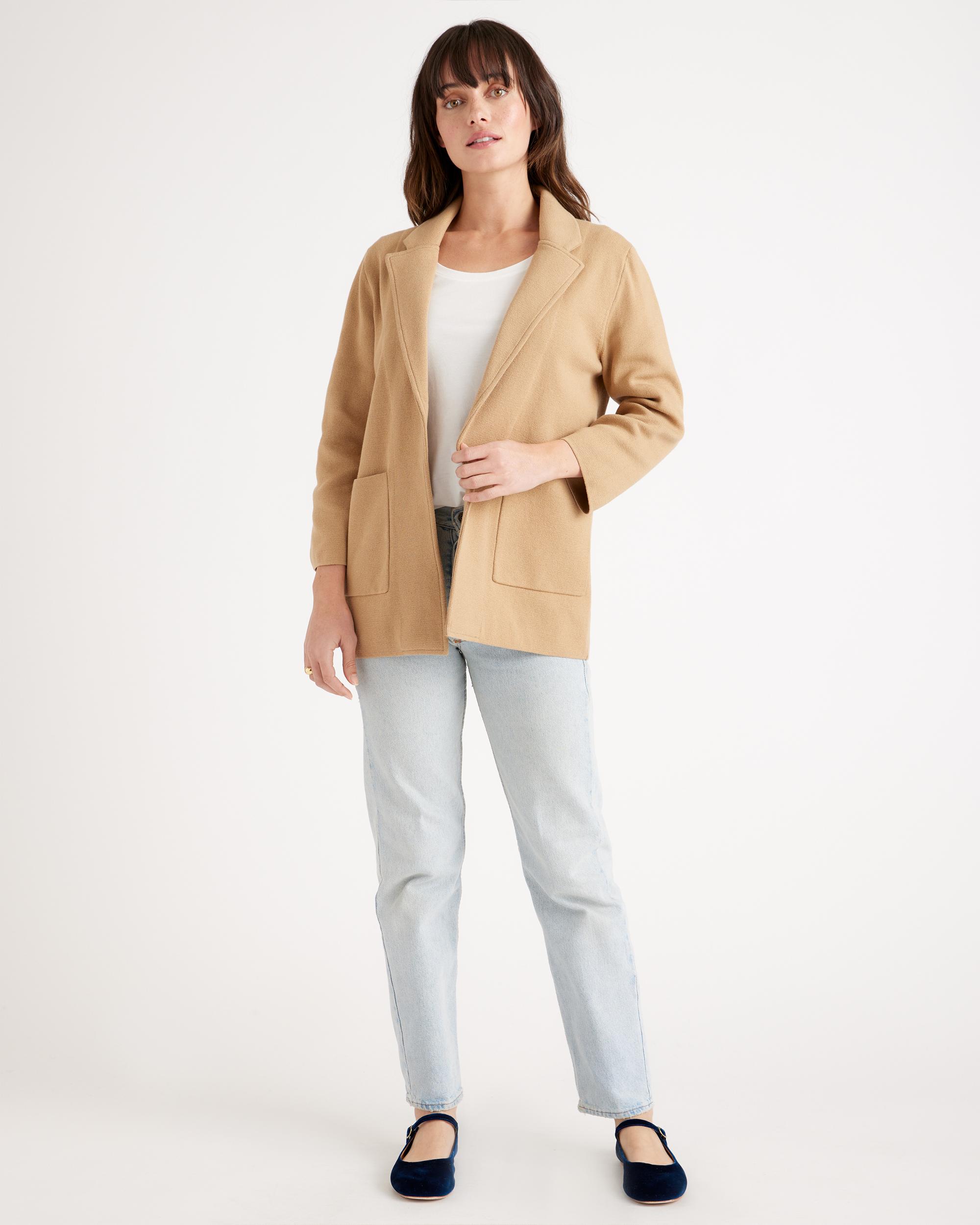 Quince | Women's Knit Blazer Organic Cotton Product Image