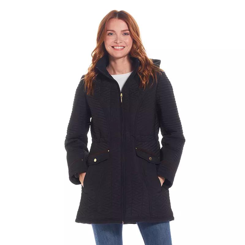 Women's Weathercast Quilted Walker with Faux Suede Details,  Product Image