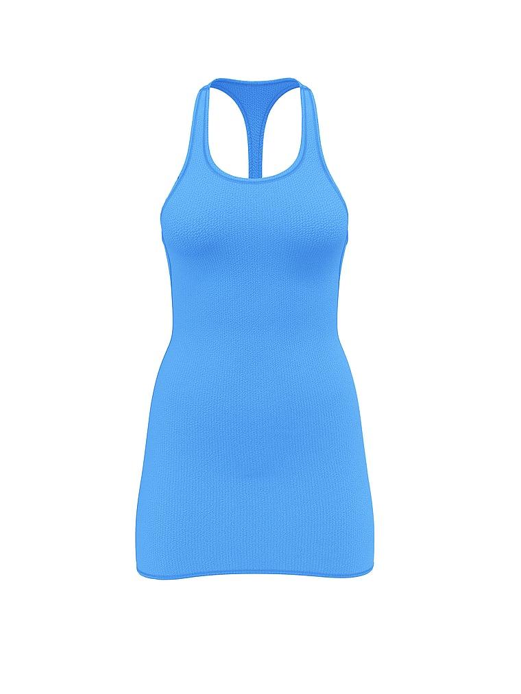 Crinkle Racerback Tube Swim Dress Product Image