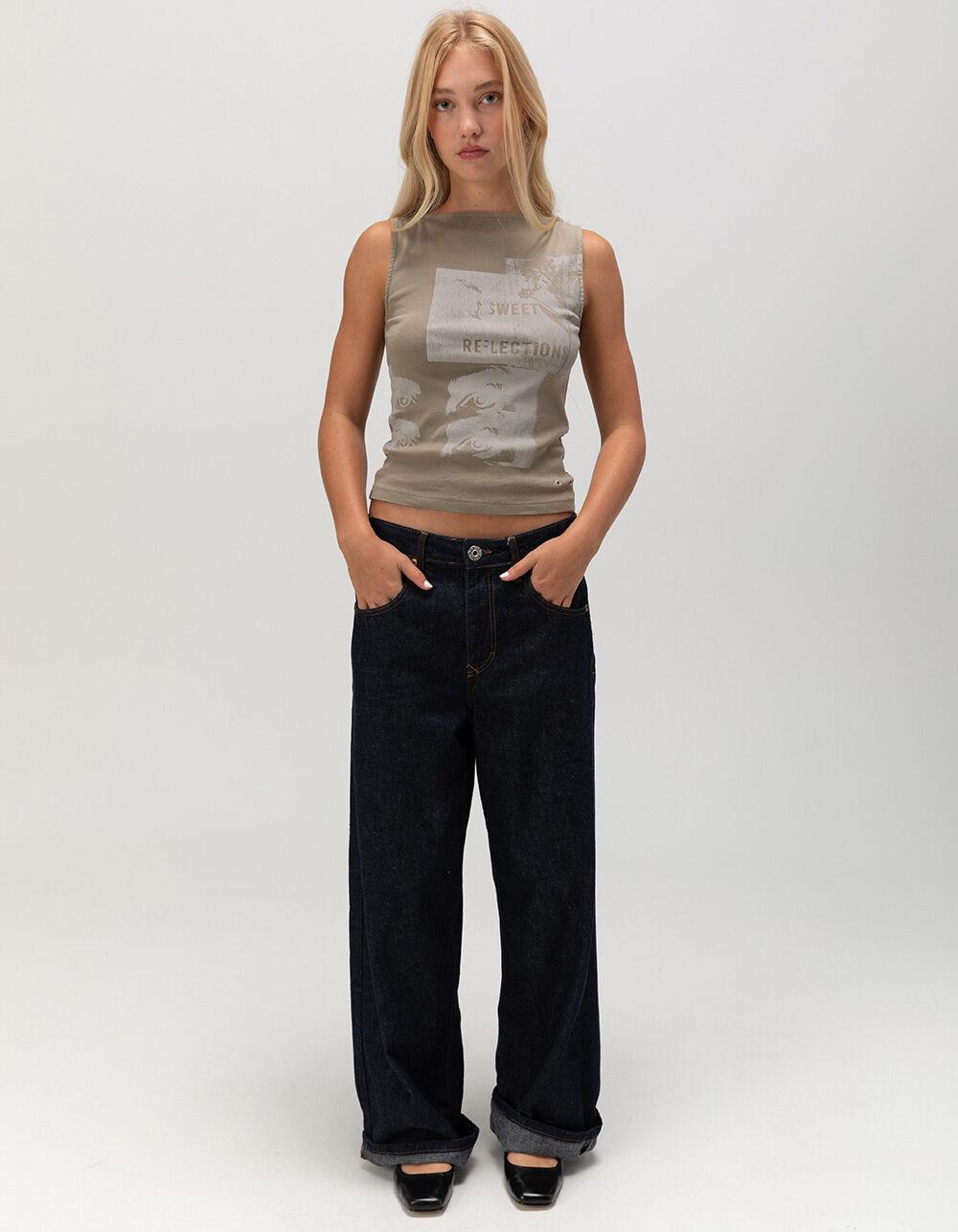 BDG Urban Outfitters Jaya Low Rise Ultra Loose Womens Jeans - DARK INDIGO Product Image