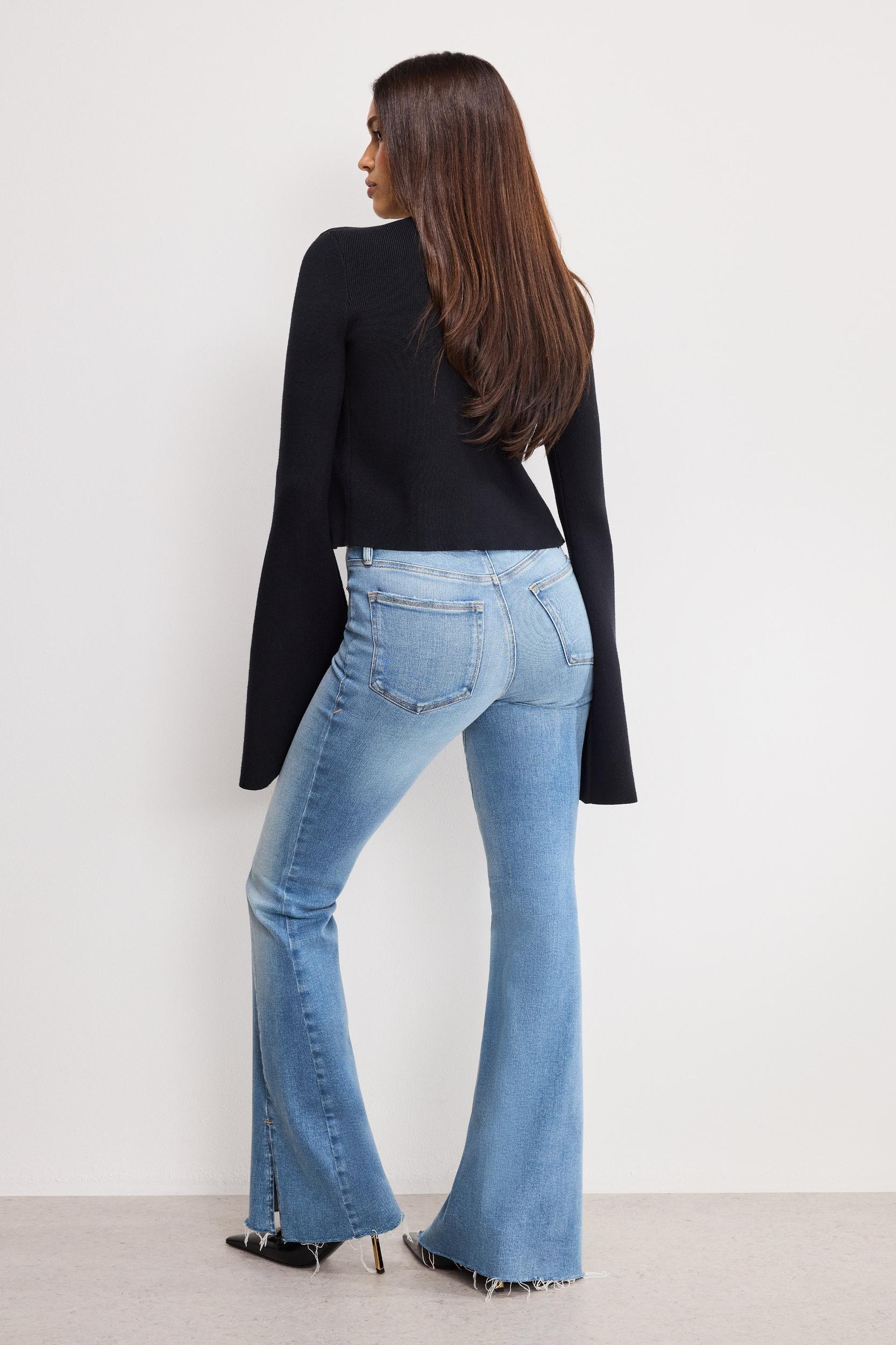 SOFT TECH GOOD LEGS FLARE JEANS | INDIGO995 Product Image