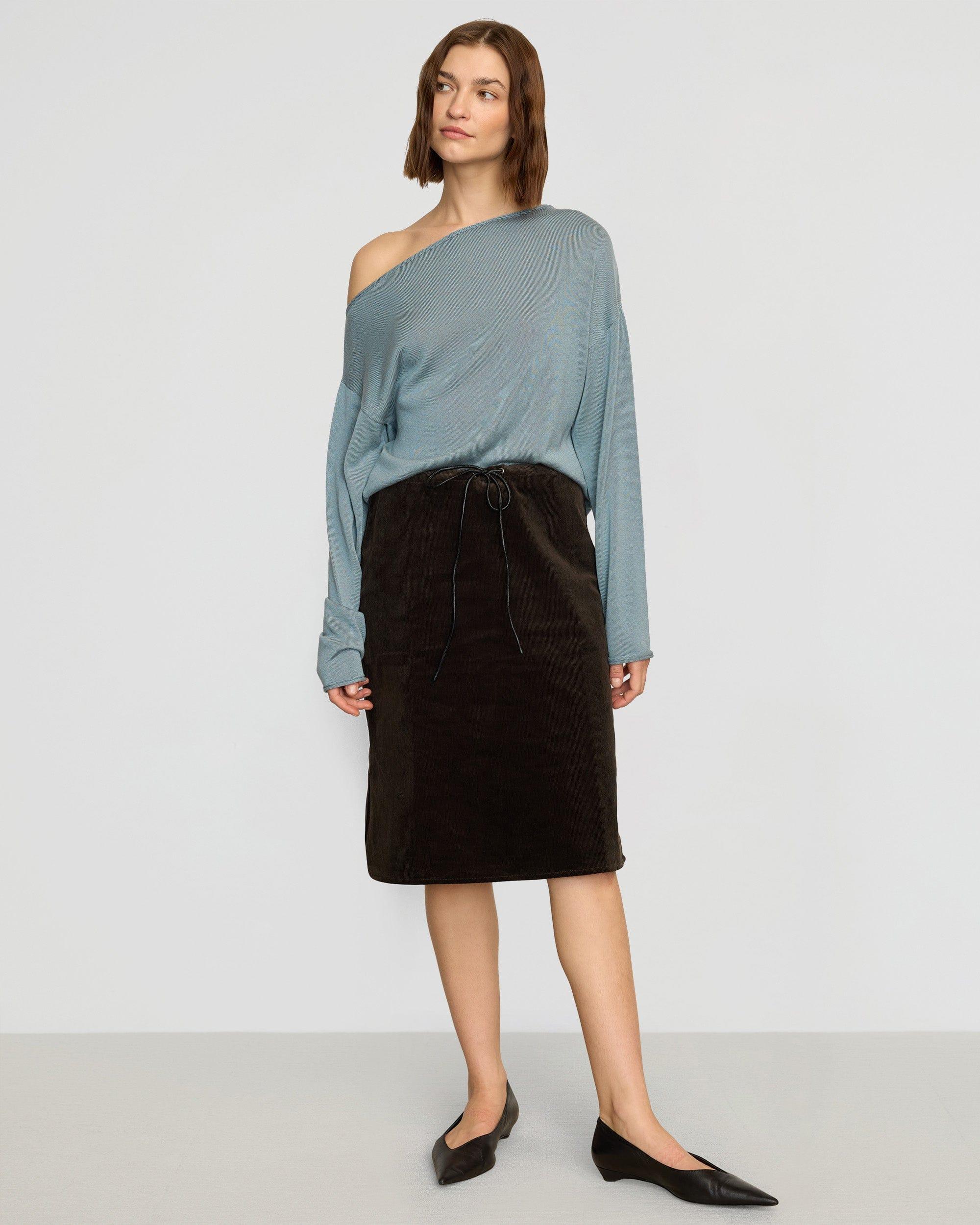 Bellamy Corduroy Tie-Waist Skirt Product Image