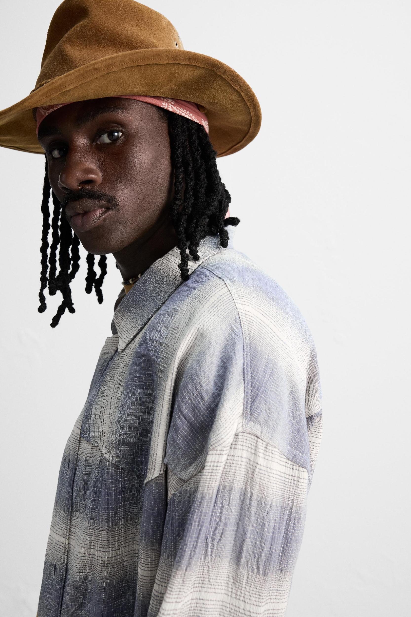 TEXTURED PLAID SHIRT Product Image