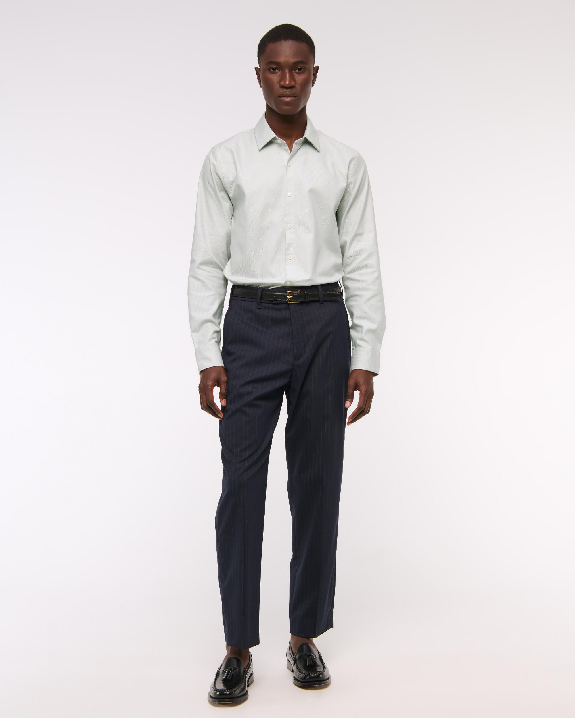 The A&F Collins Slim Suiting Shirt Product Image