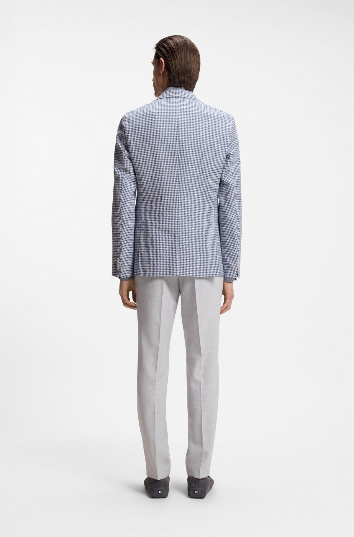 Slim-fit jacket with puppytooth pattern Product Image