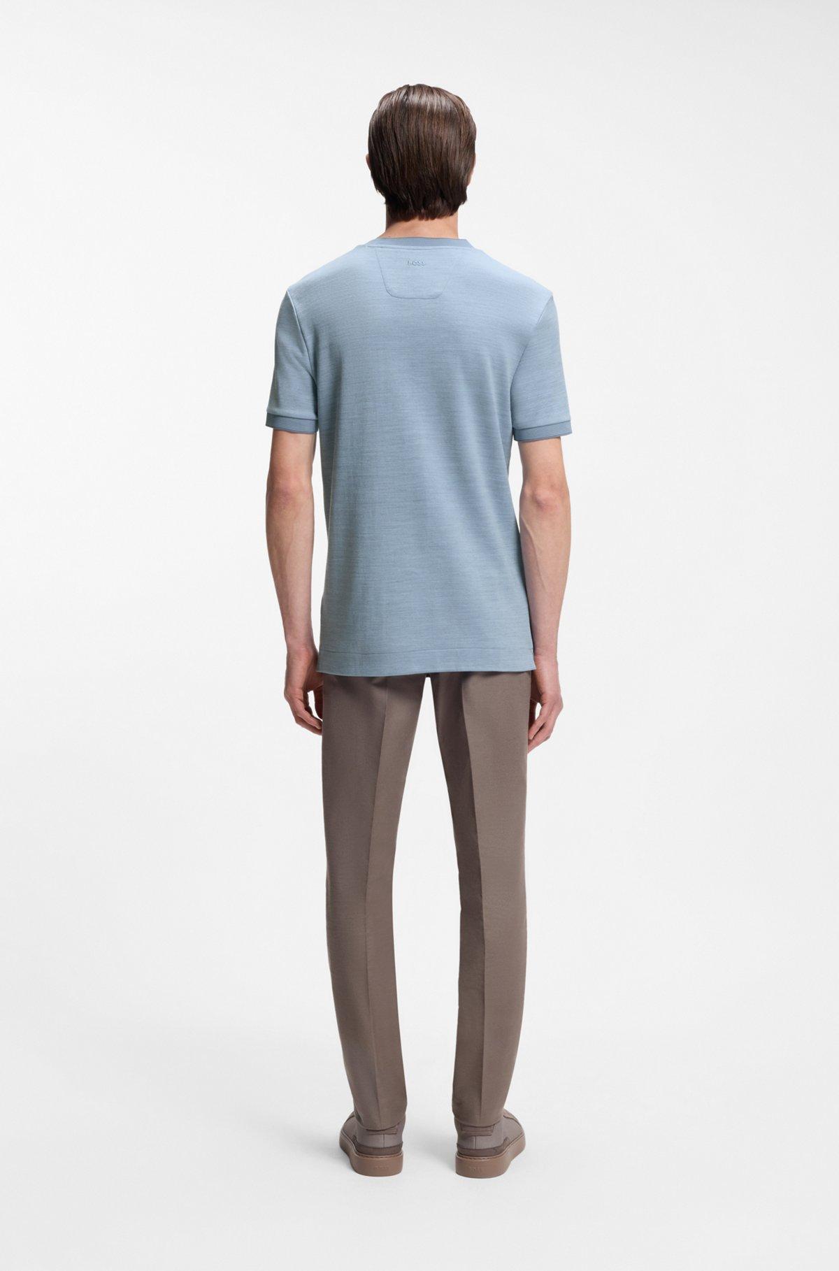 BOSS x ASTON MARTIN T-shirt in wool-cotton jacquard Product Image