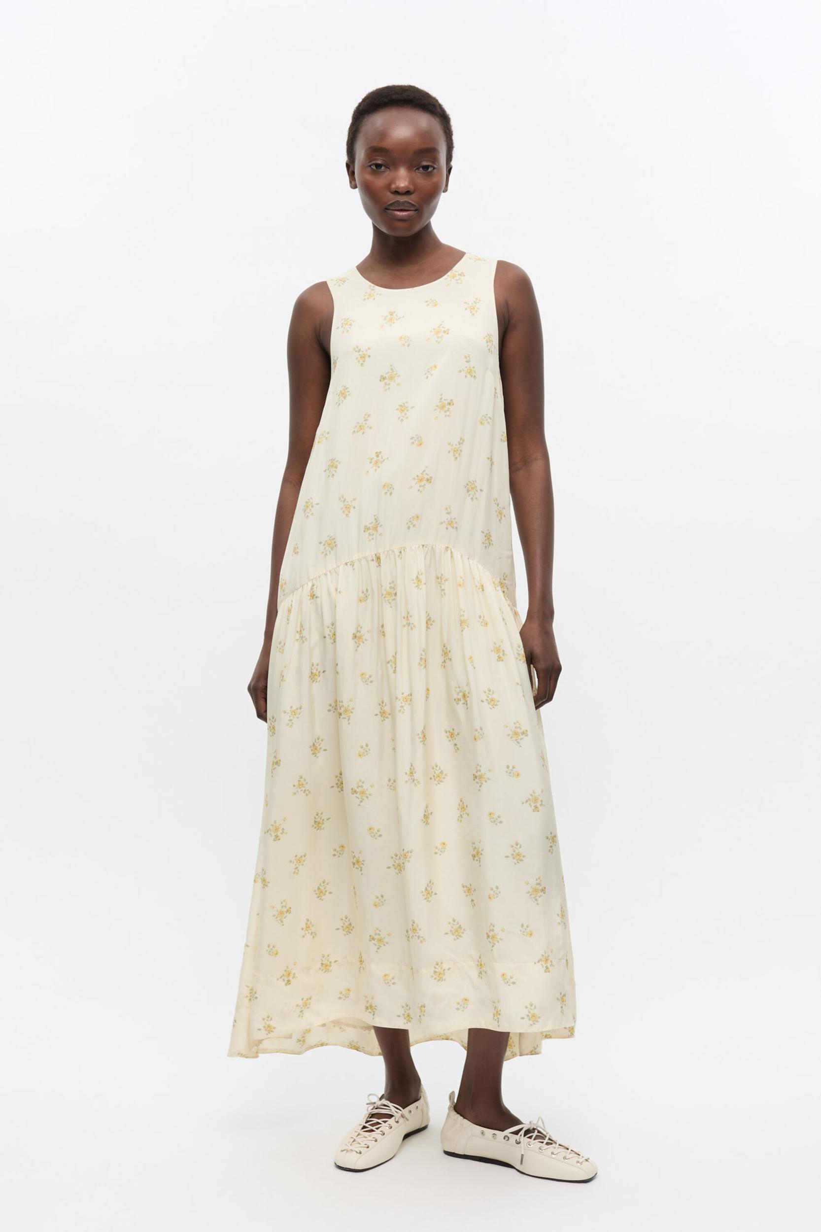 Off-White Floral Dress Product Image
