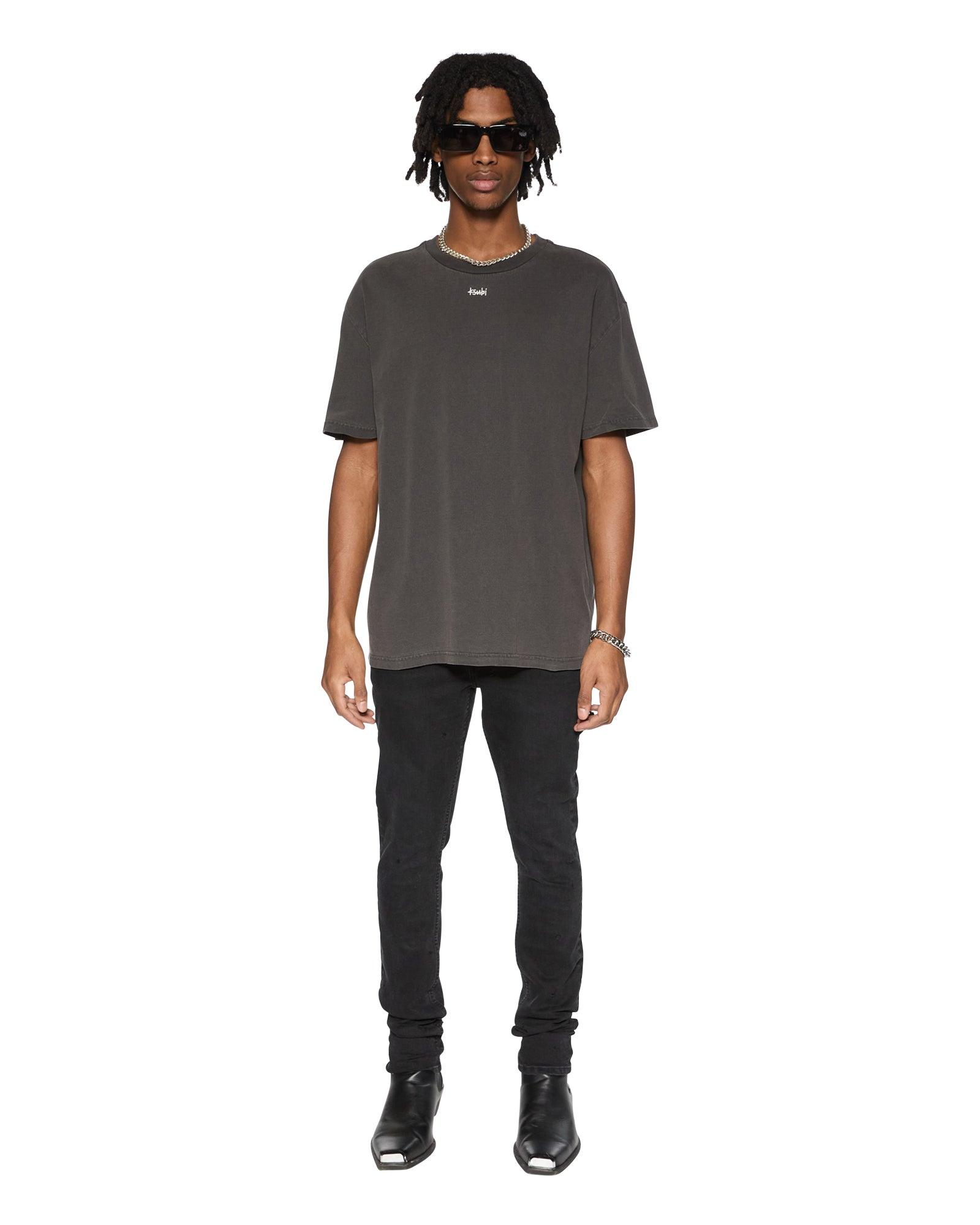 EAGLE BIGGIE SS TEE FADED BLACK Male Product Image