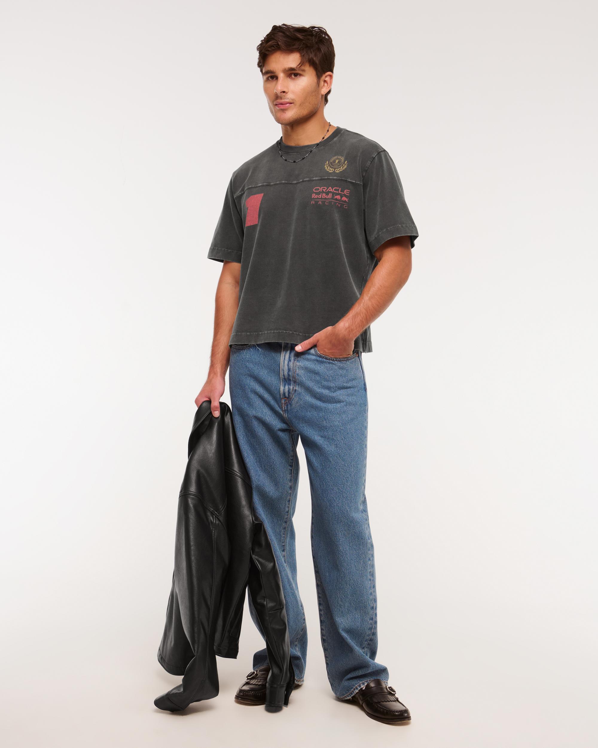 Premium Heavyweight Cropped Oracle Red Bull Racing Tee Product Image