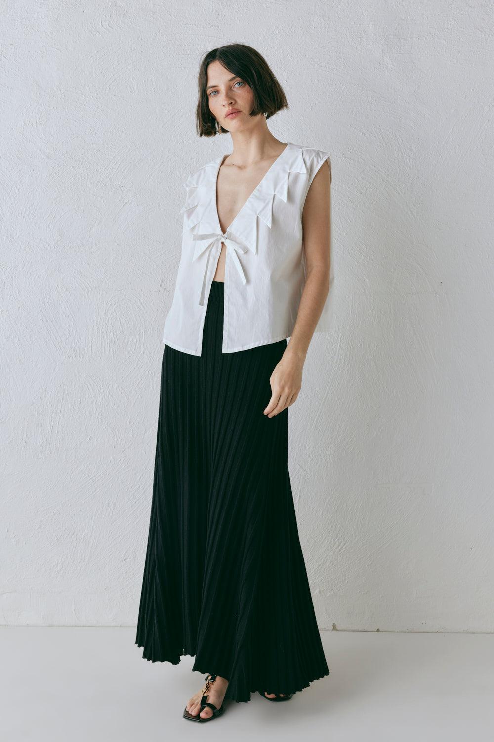 Malou Knit Maxi Skirt Black Product Image