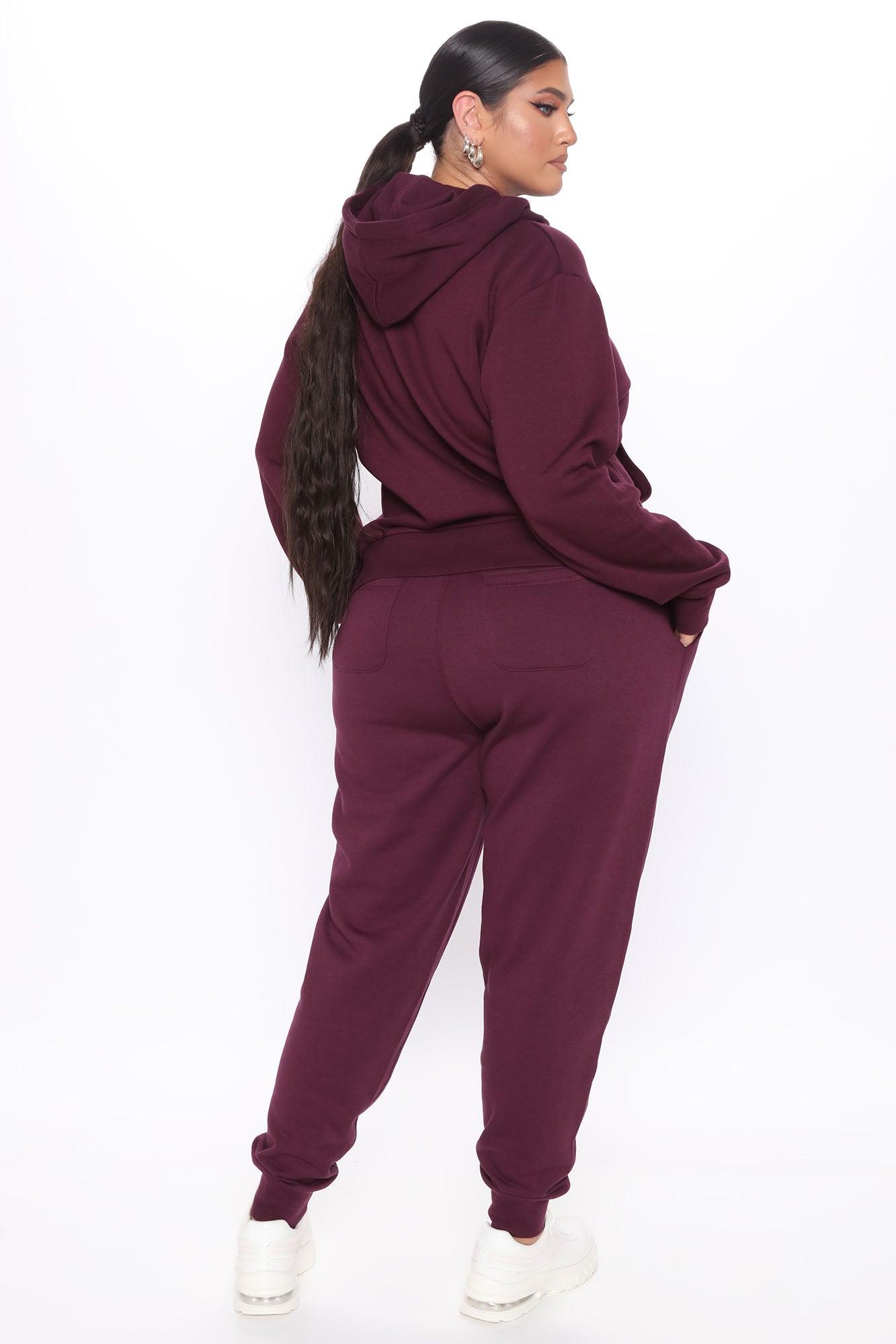Relaxed Vibe Joggers - Plum Product Image