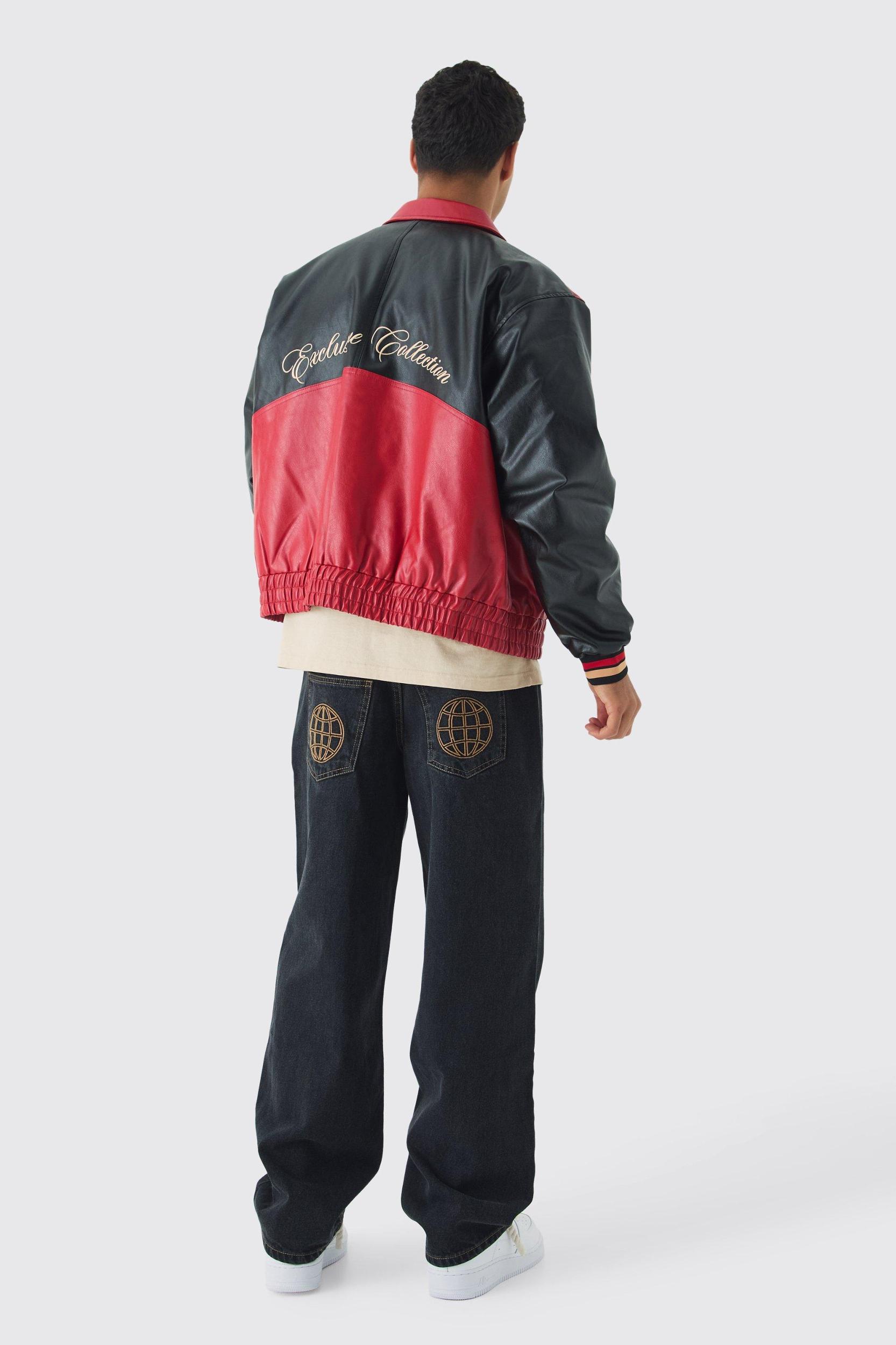 Extreme Baggy Rigid Boxer Double Waistband Jeans | boohooMAN USA Product Image