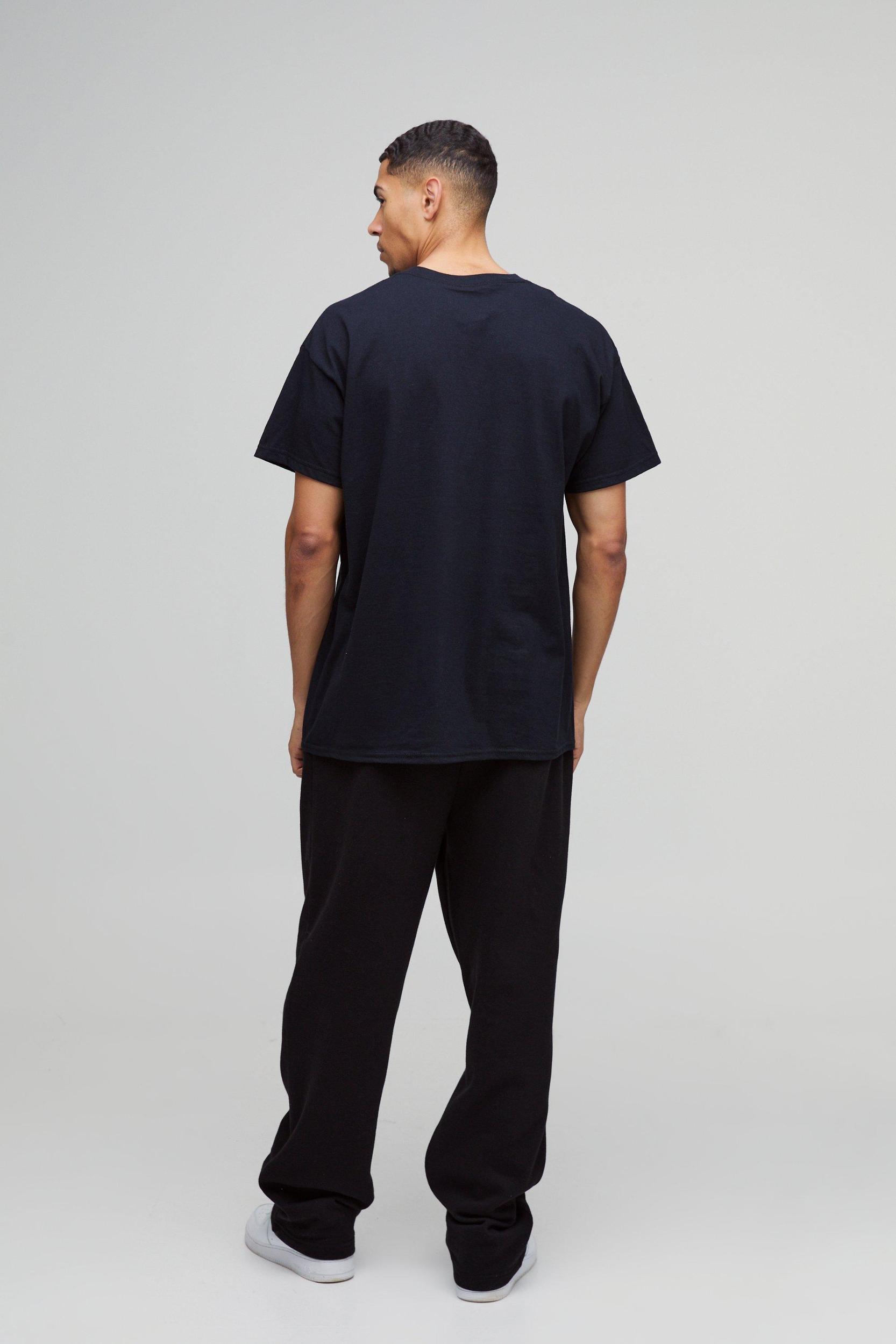 Oversized Nirvana Floral Heart License T-Shirt | boohooMAN USA Product Image