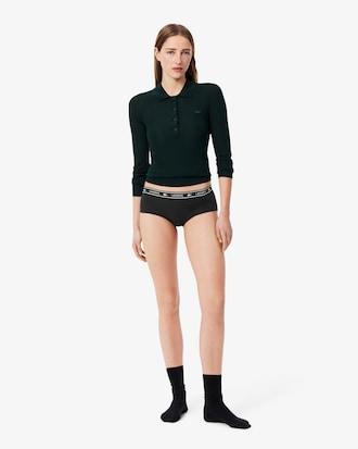 Stretch Cotton Logo Waist Shorts Product Image