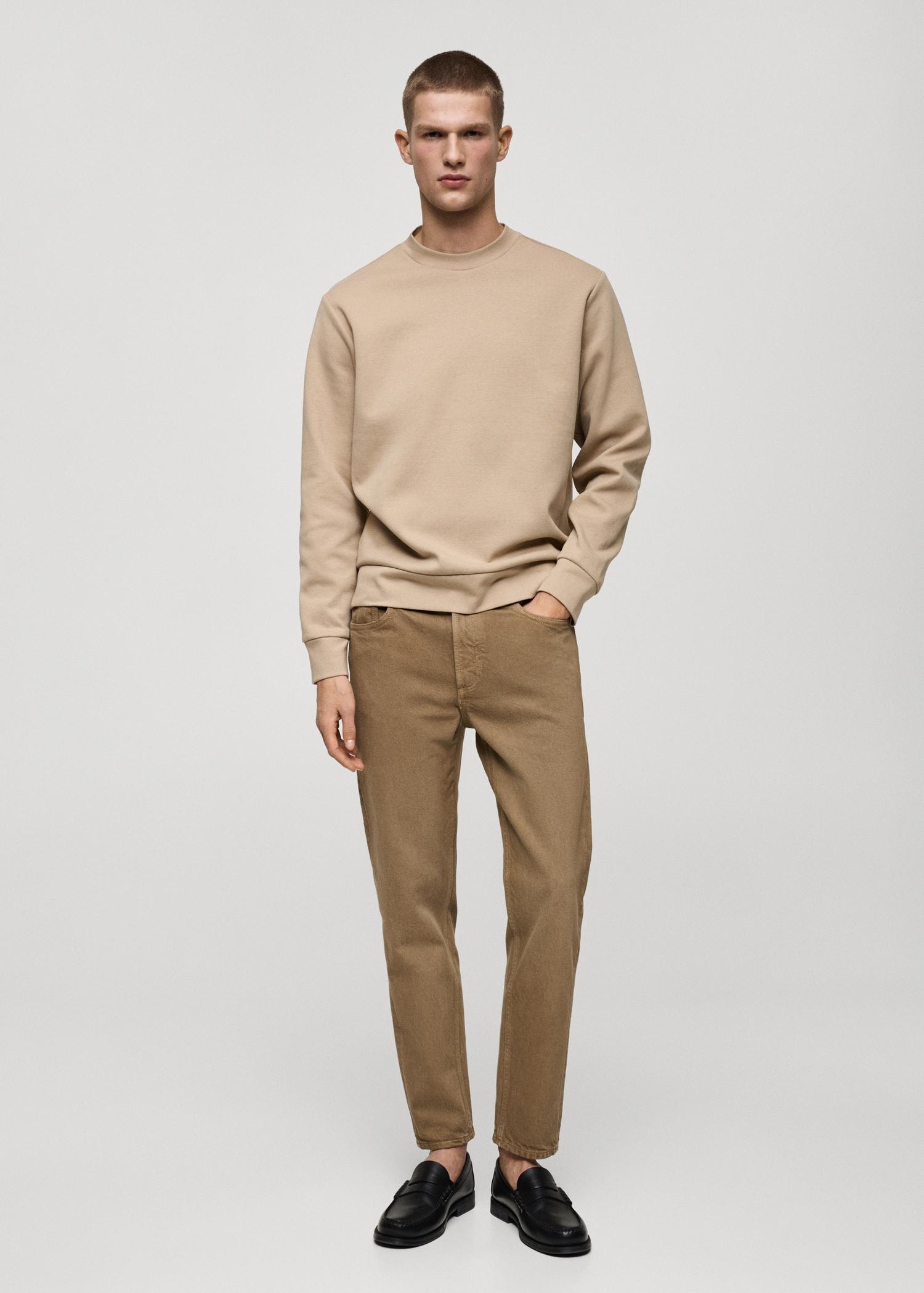 Ben tapered cropped jeans - Men | MANGO USA Product Image
