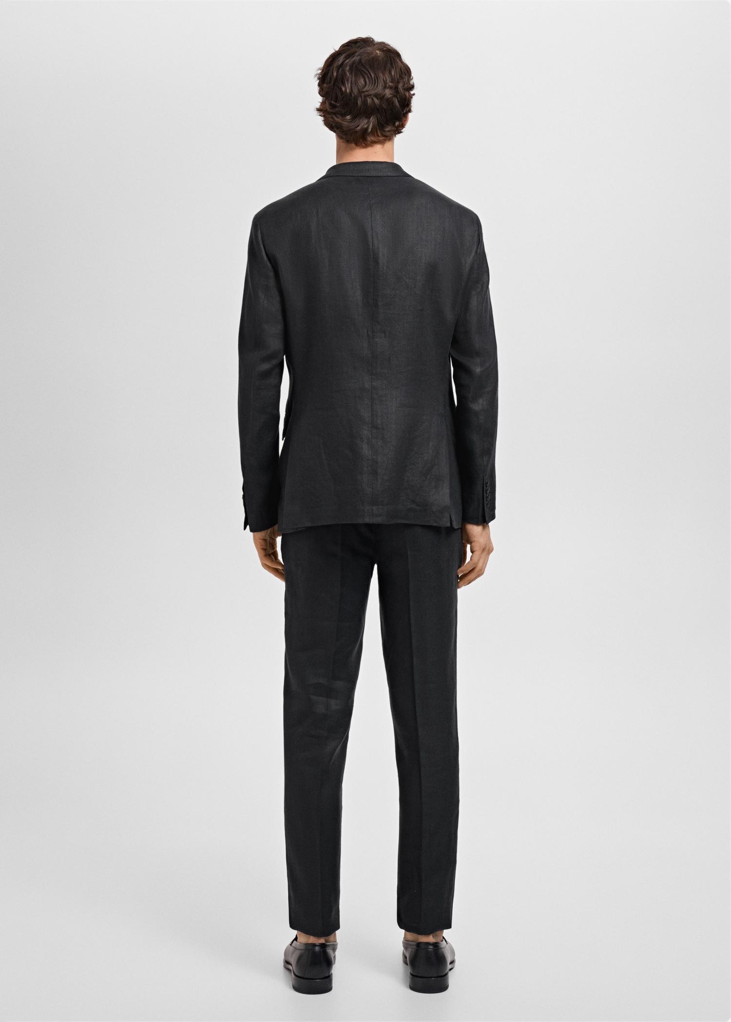 Amalfi 100% linen slim-fit suit blazer - Men | MANGO USA Product Image