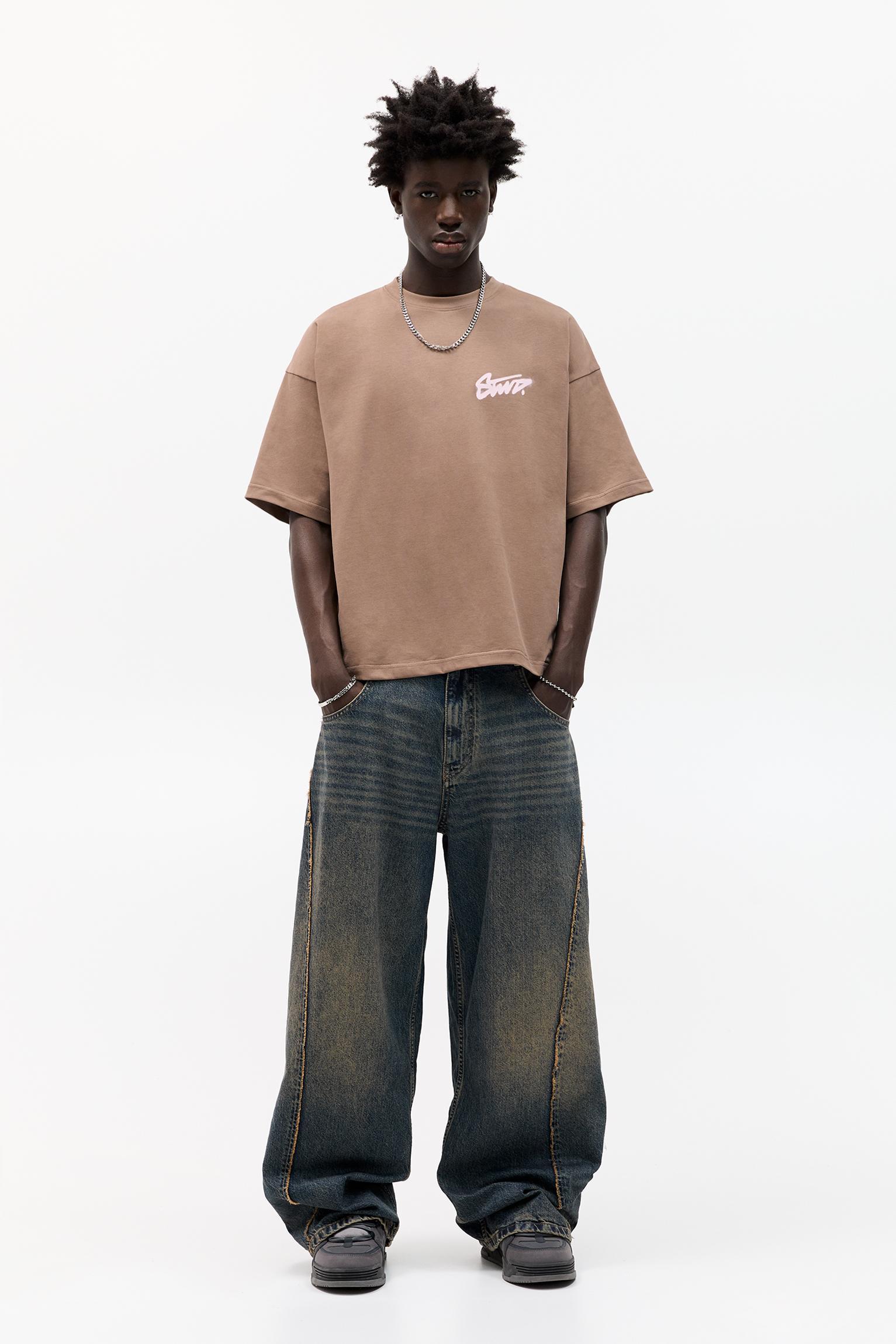 STWD short sleeve T-shirt with graffiti graphic Product Image