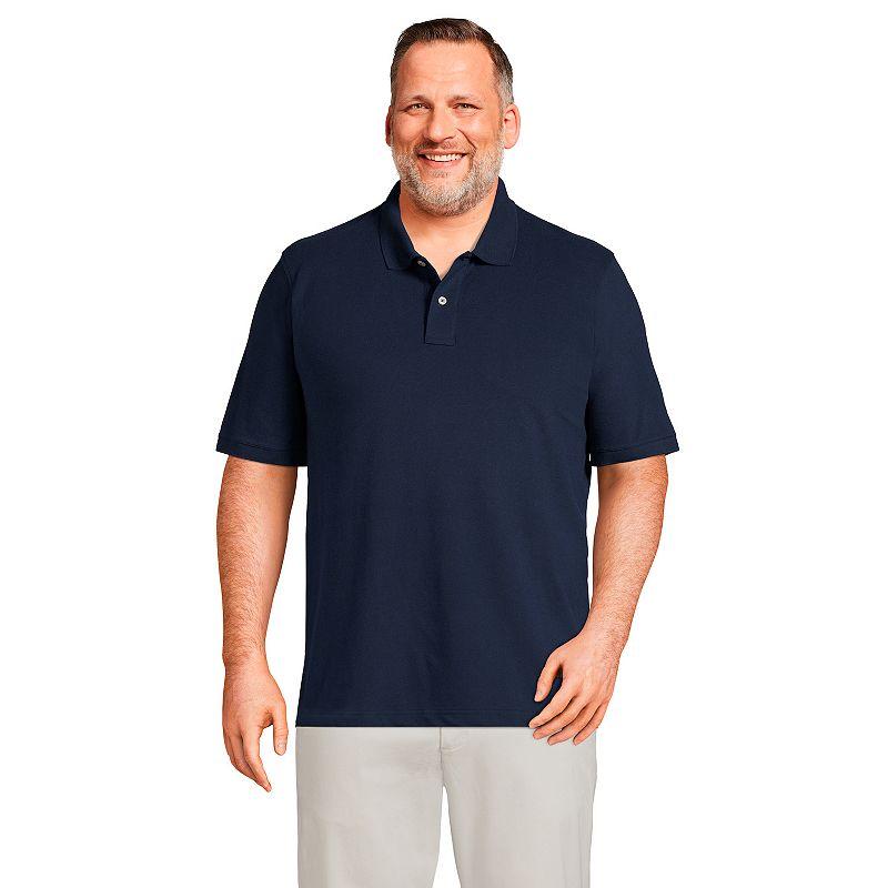 Big & Tall Lands' End Short Sleeve Comfort-First Mesh Polo Shirt, Men's, Size: 3XL Tall, Black Product Image